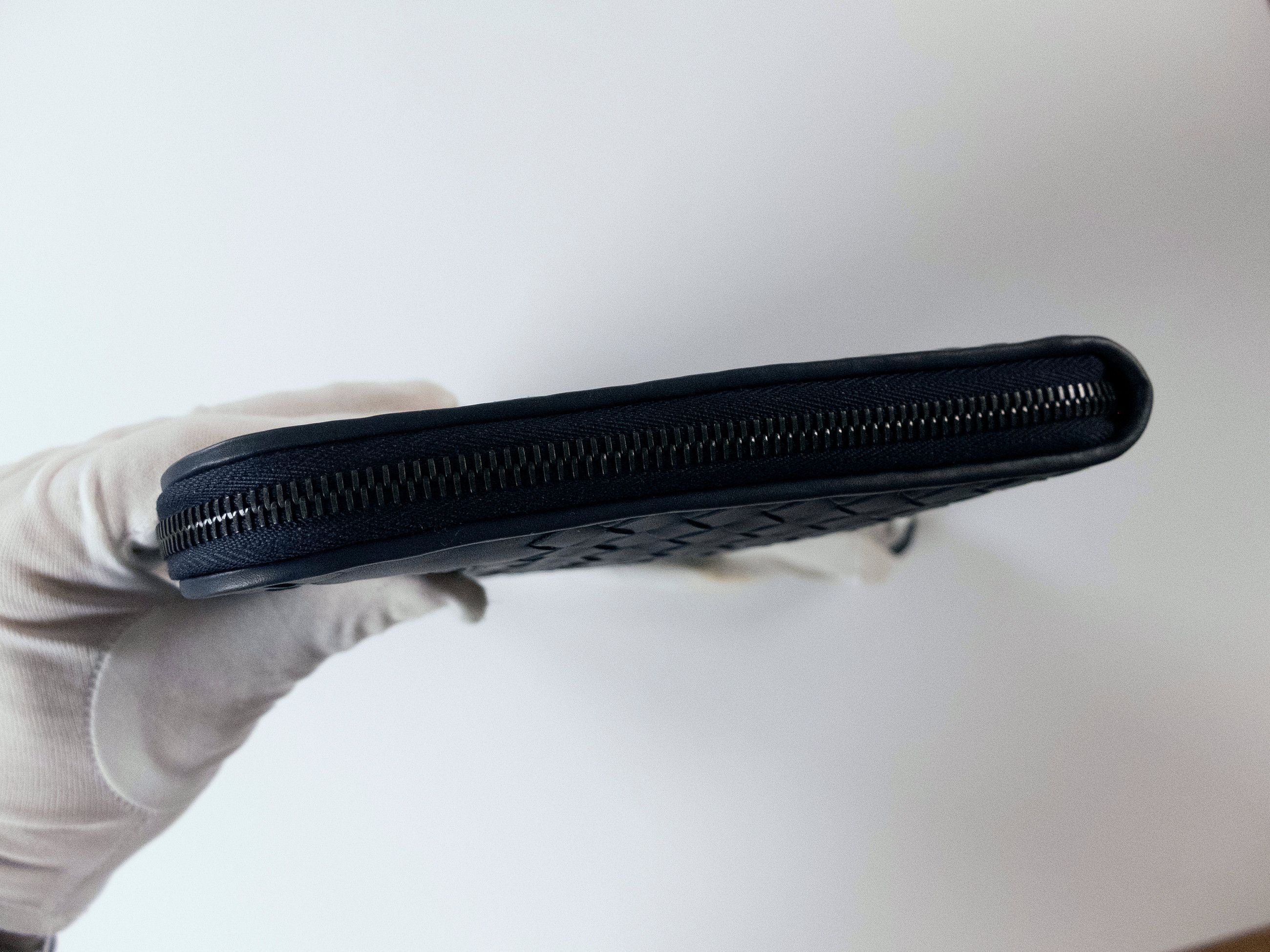 Bottega Veneta BOTTEGA VENETA blue intrecciato leather clutch document bag Size ONE SIZE - 8 Thumbnail