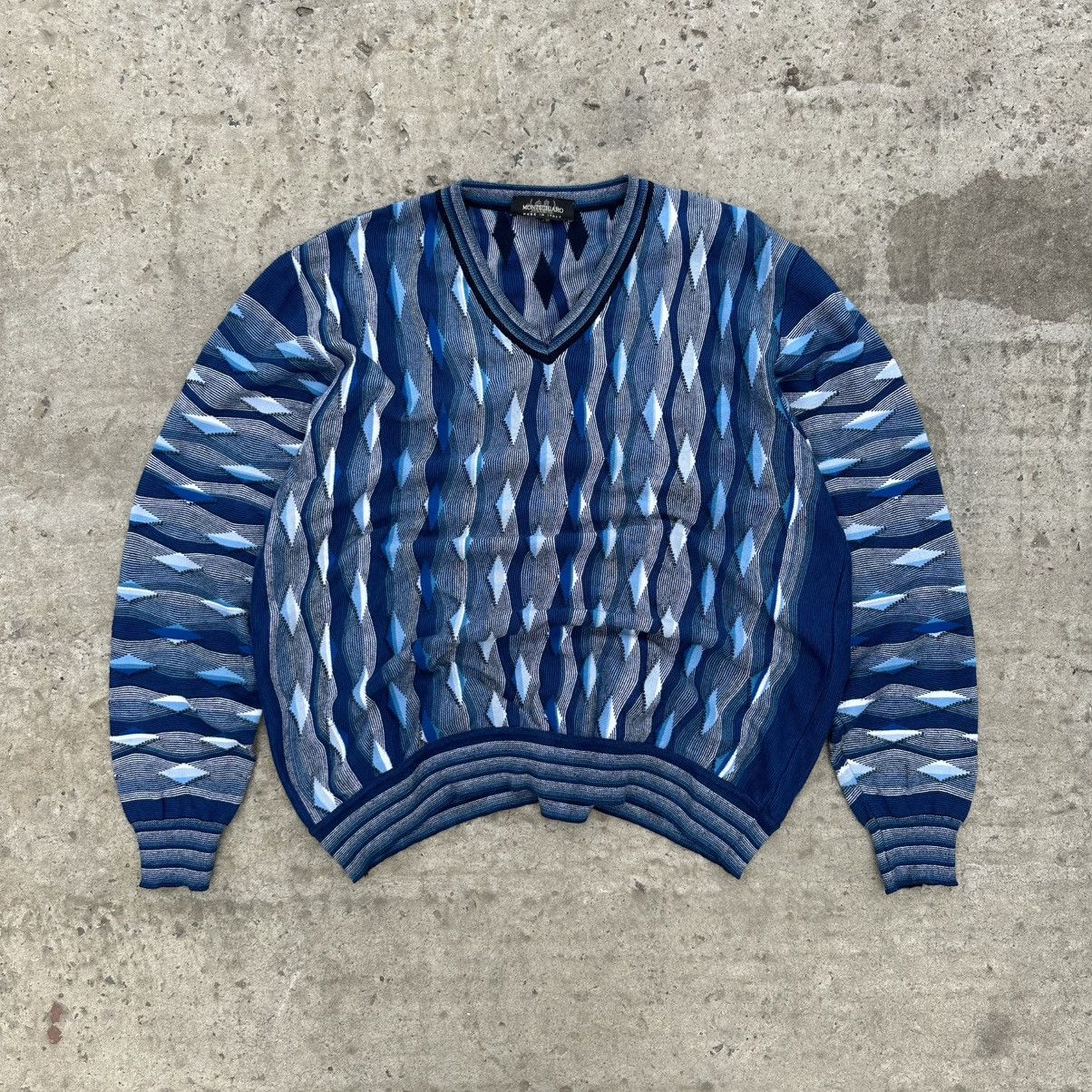 Other Luxury Montechiaro Sweater Style Like Coogi Italy Acrylic Size US L / EU 52-54 / 3 - 1 Thumbnail