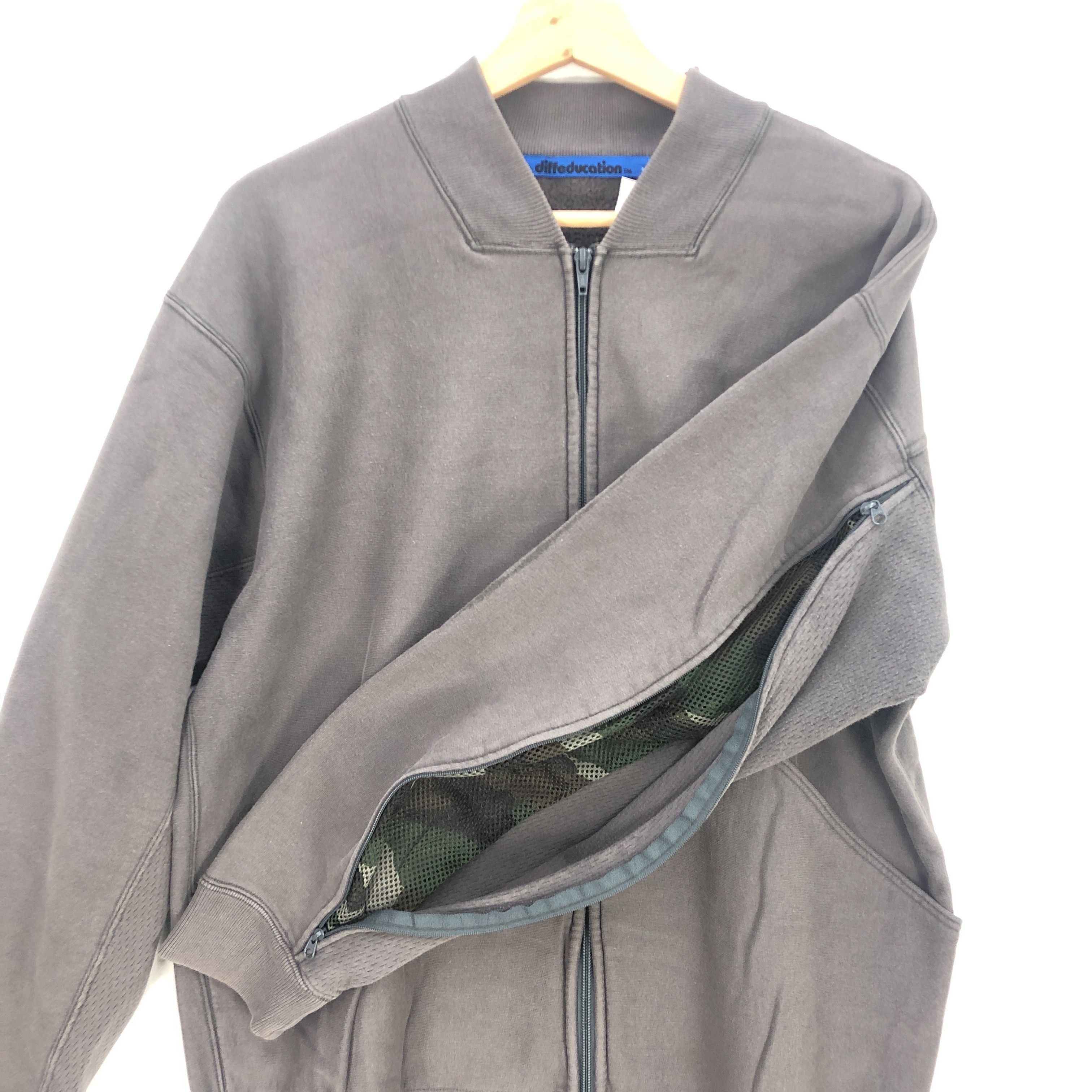 Japanese Brand × Vintage Vintage Diffeducation Zip-up Sweater Japanese Sweatshirt Size US L / EU 52-54 / 3 - 4 Thumbnail