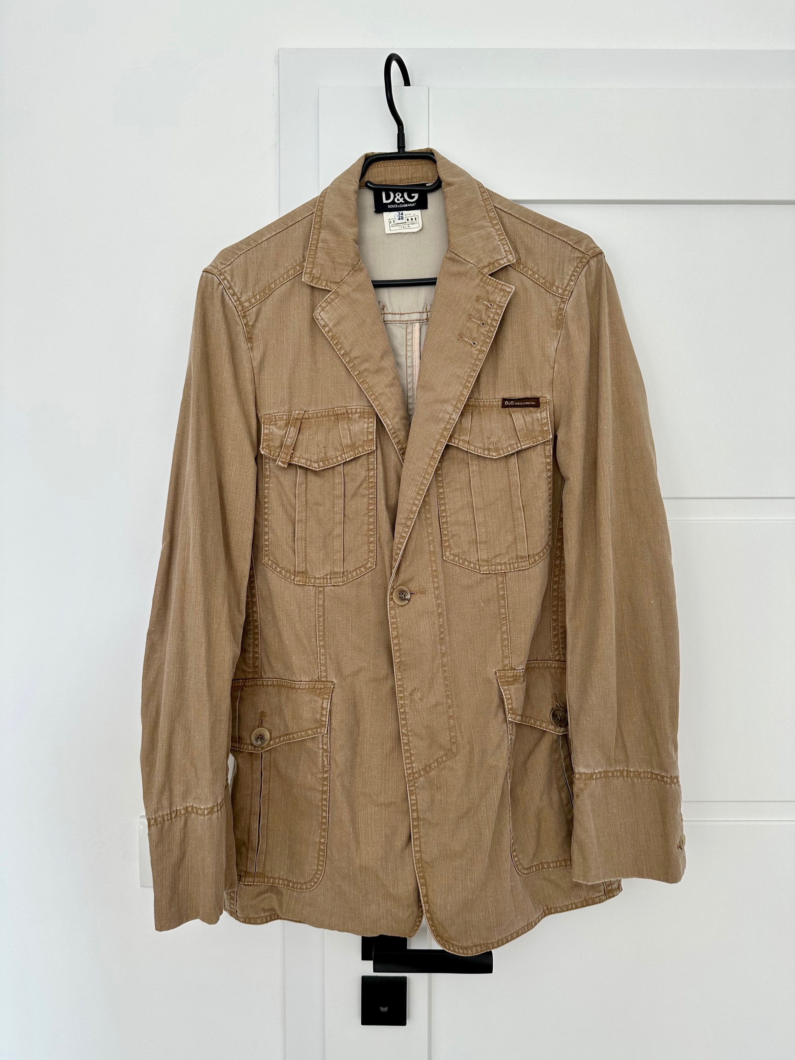Dolce & Gabbana Dolce & Gabbana sport stretch blazer jacket sand Size US M / EU 48-50 / 2 - 1 Thumbnail