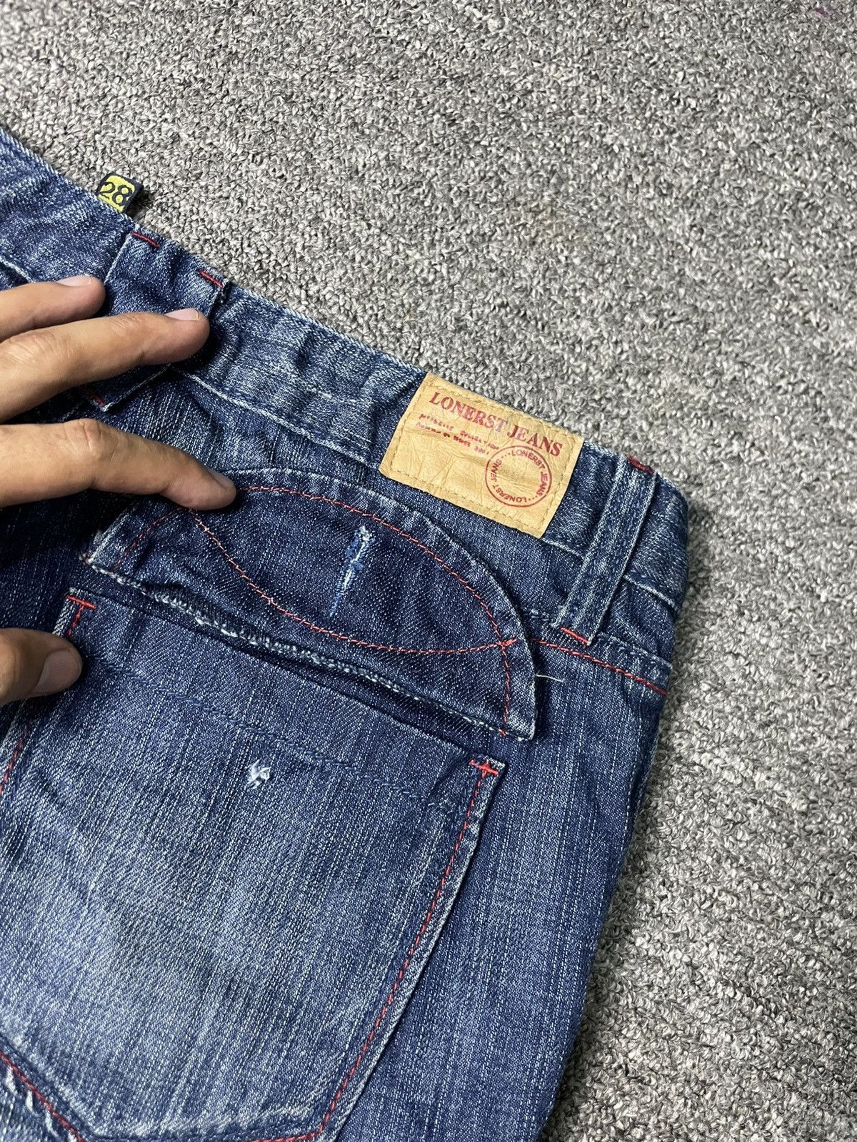Japanese Brand × Vintage Vintage LONERST Flared Bootcut Design Jeans (83) Size 29" - 14 Thumbnail