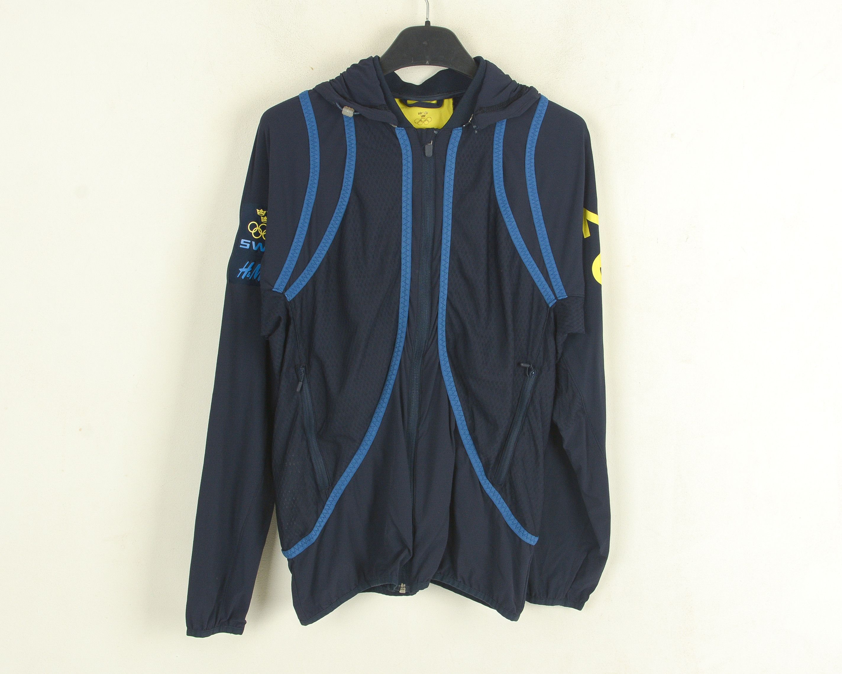 H&M Sweden Olympic Team 2016 Womens S Quickdry Jacket Hooded Size S / US 4 / IT 40 - 1 Thumbnail