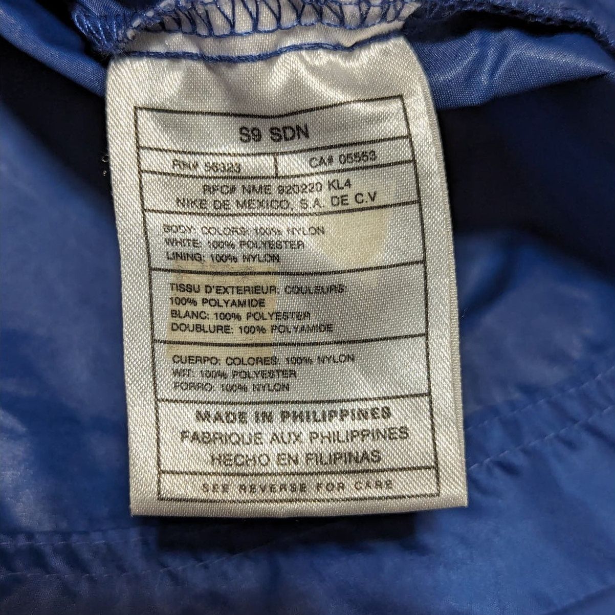 Nike × Vintage Vintage Nike Track Jacket Windbreaker Rain Waterproof Blue Size US XL / EU 56 / 4 - 6 Thumbnail