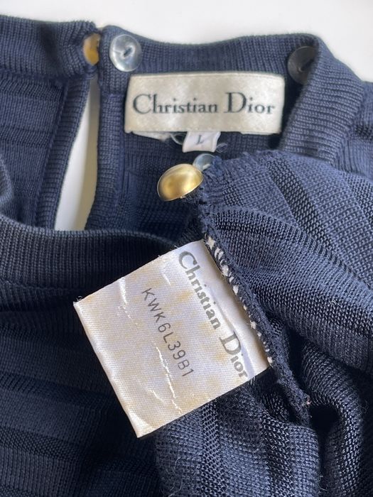 Christian Dior Monsieur Christian Dior Stripe Knit Shirt | Grailed