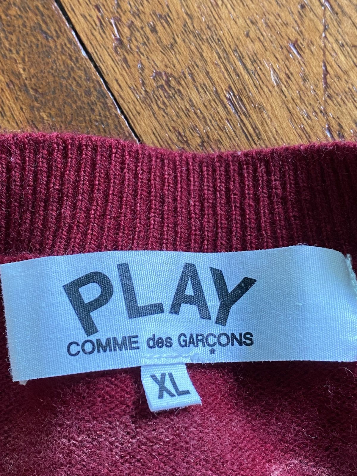 Comme des Garcons PLAY S/S 2019- CDG Play- Double Heart- Cardigan Size L / US 10 / IT 46 - 6 Thumbnail