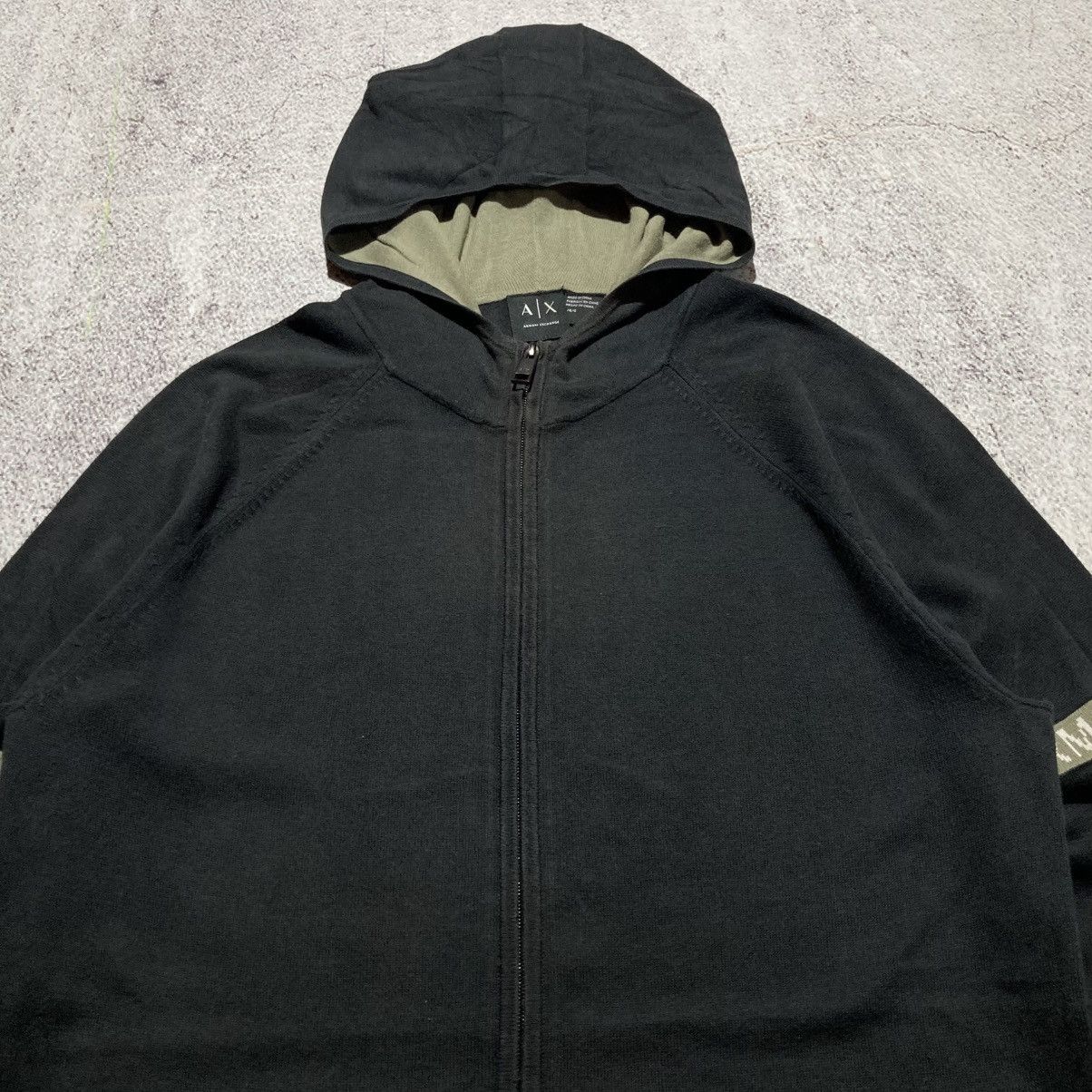 Armani Exchange Armani Exchange Logo Slevee Taped Ziphoodie Black Luxury Size US L / EU 52-54 / 3 - 4 Thumbnail