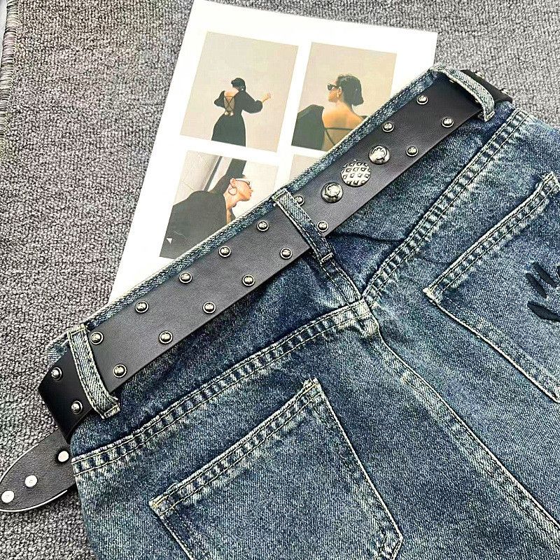 Japanese Brand Retro rivet belt Size ONE SIZE - 4 Thumbnail