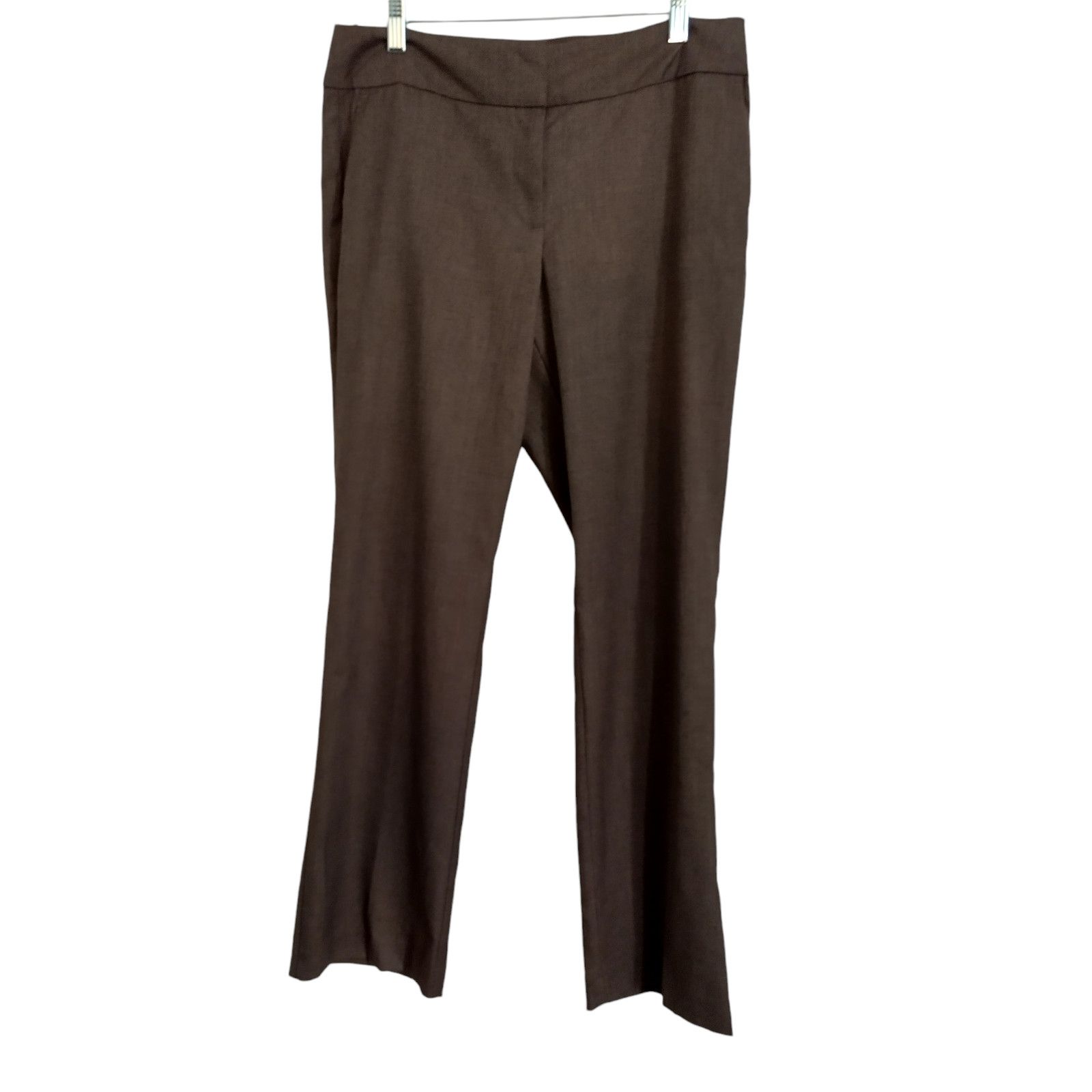 Ann Taylor Ann Taylor Womens Curvy Mid-rise Trouser Pants Brown Sz 8P Size 30" / US 8 / IT 44 - 1 Thumbnail
