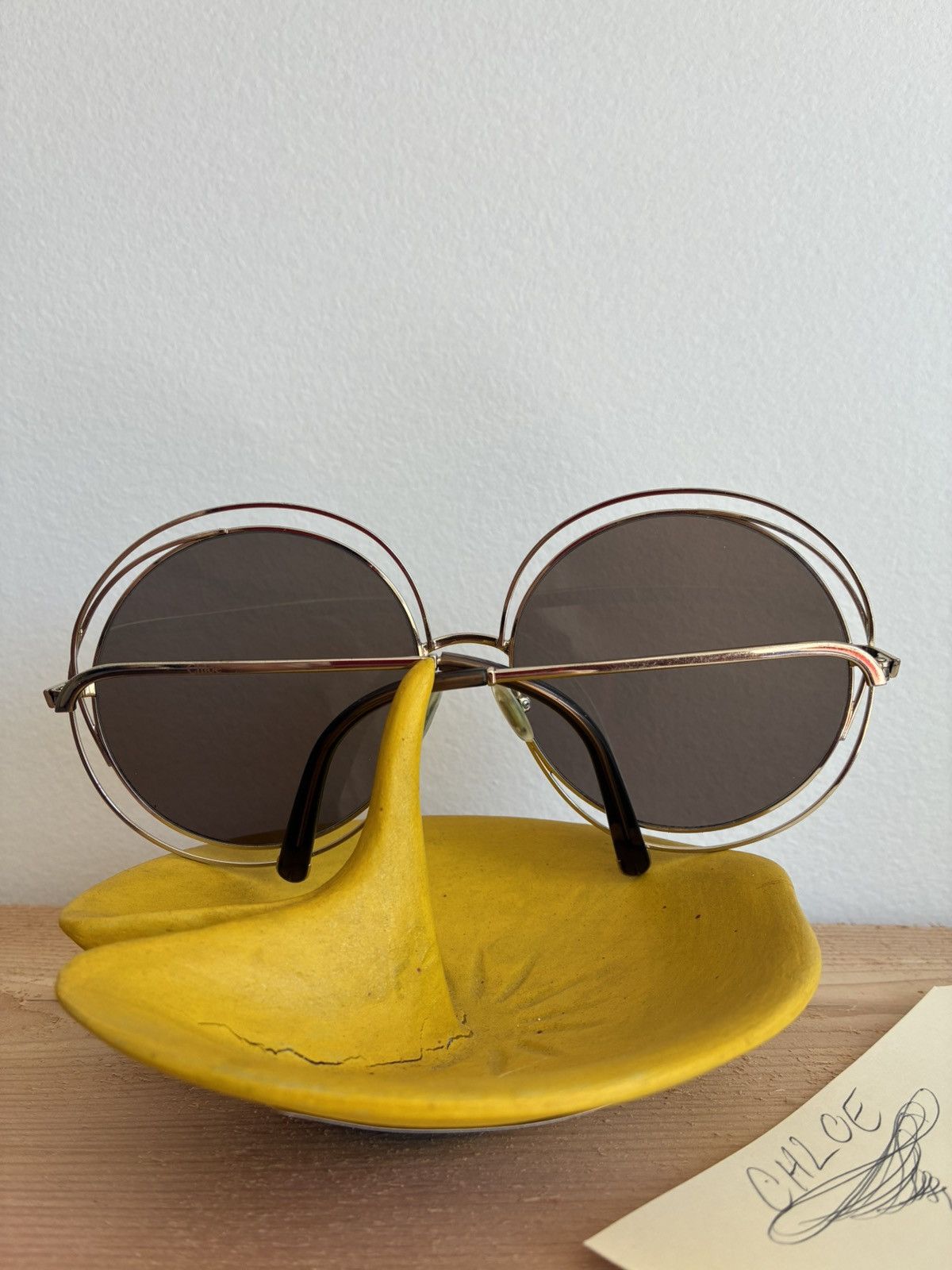 Chloe CHLOE Oversized Round ‘Carlina’ Sunglasses Size ONE SIZE - 8 Thumbnail