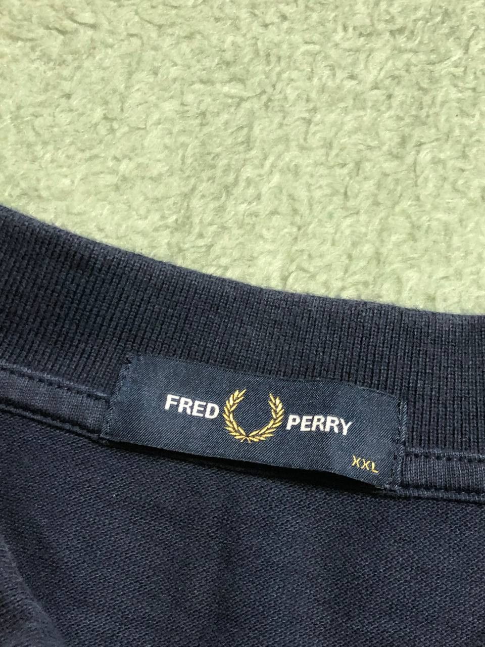 Fred Perry VINTAGE FRED PERRY Navy Plain Polo Shirt Size US XXL / EU 58 / 5 - 2 Thumbnail