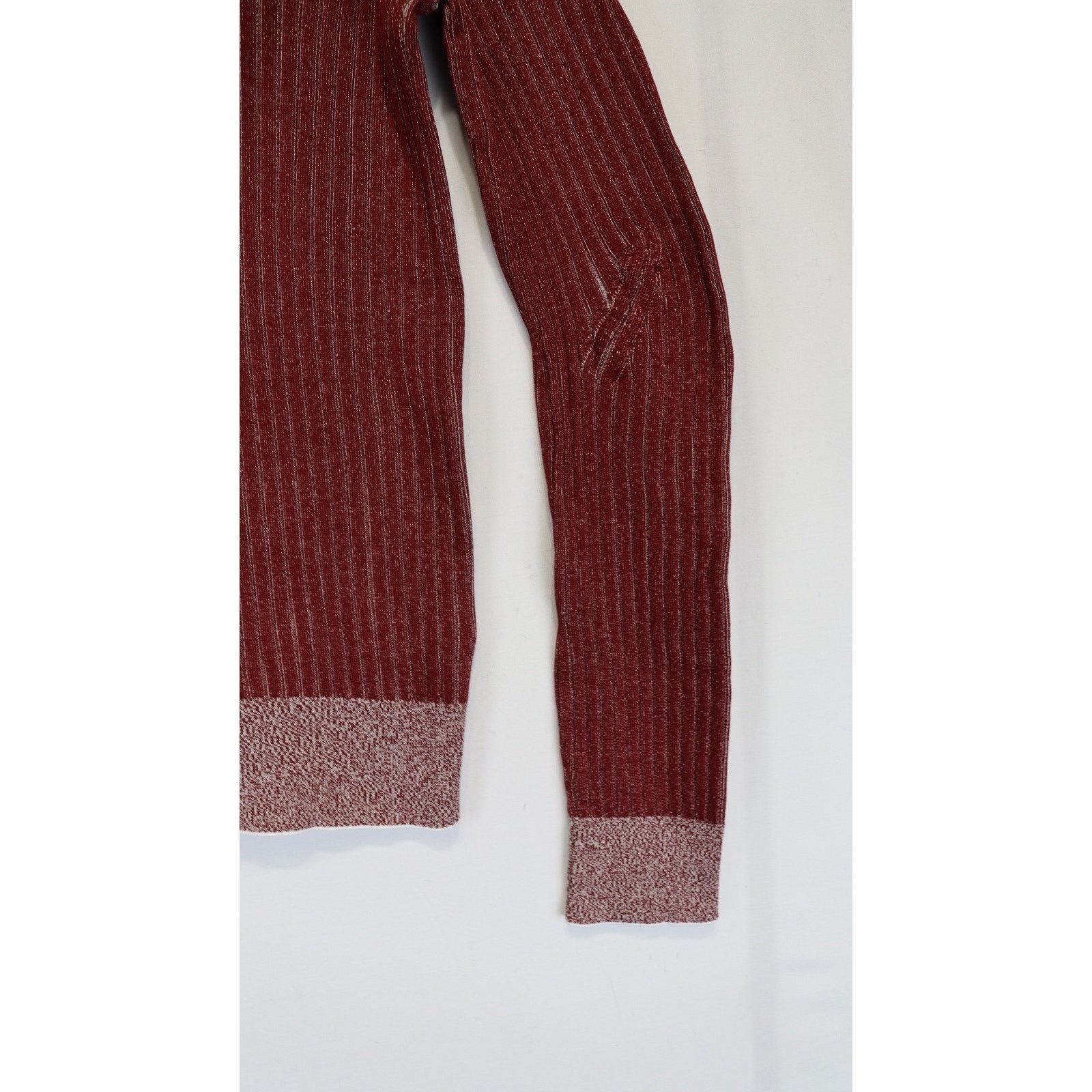 Bottega Veneta o1rshd1 Ribbed Polo Shirt in Burgundy Size US L / EU 52-54 / 3 - 10 Thumbnail
