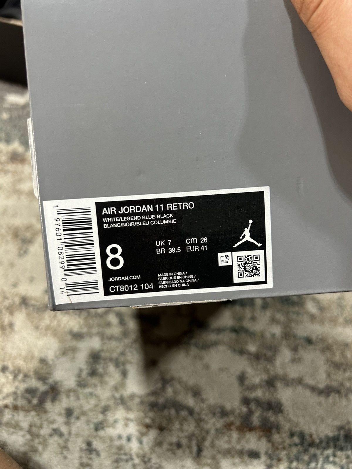 Jordan Brand Air Jordan 11 Legend Blue Columbia 2024 Size US 8 / EU 41 - 7 Thumbnail
