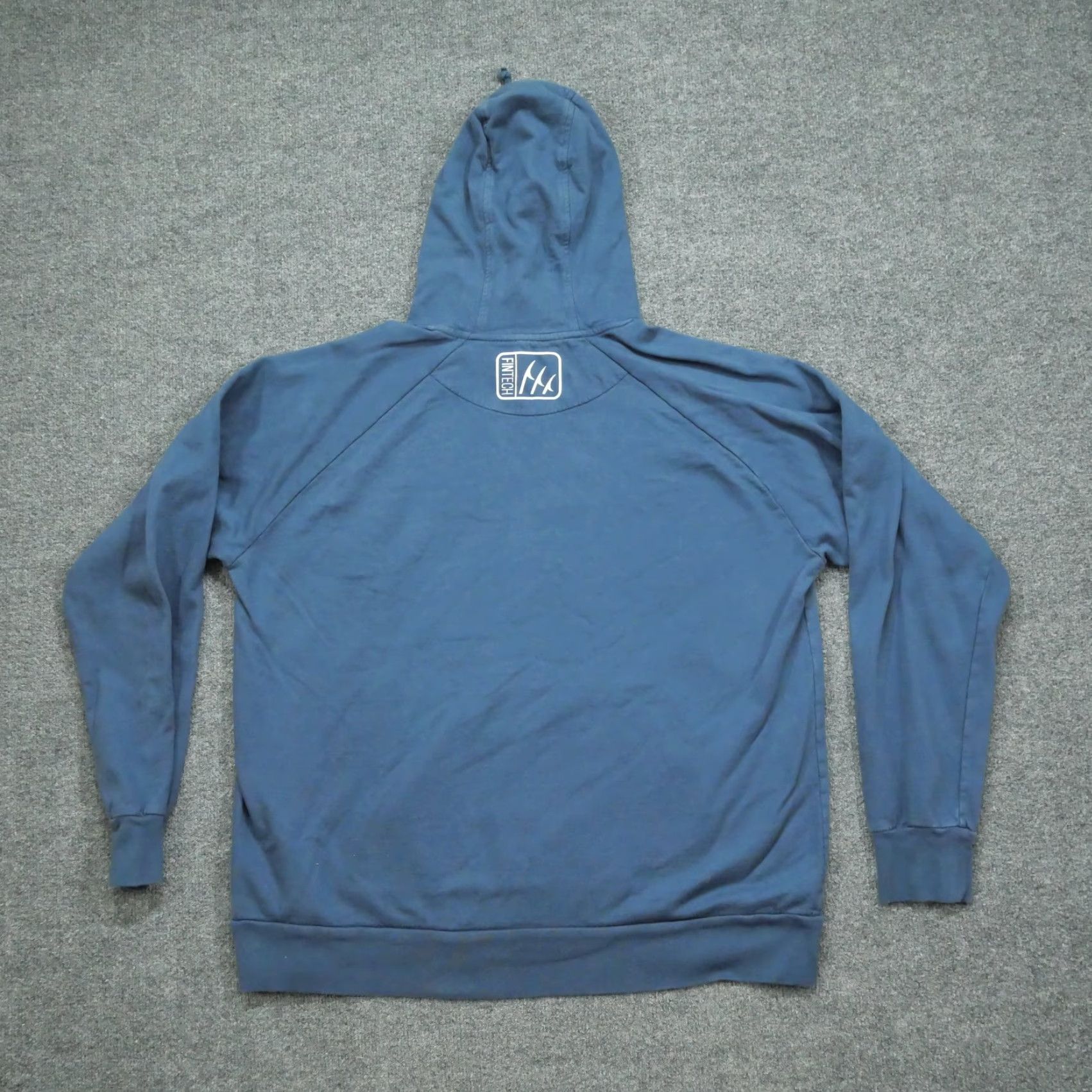 Vintage Fintech Hoodie Mens Medium Performance Fishing Pullover Sweatshirt Blue Cotton Long Sleeve Pullover Classic Crew Graphic 8/10 Size US M / EU 48-50 / 2 - 5 Thumbnail