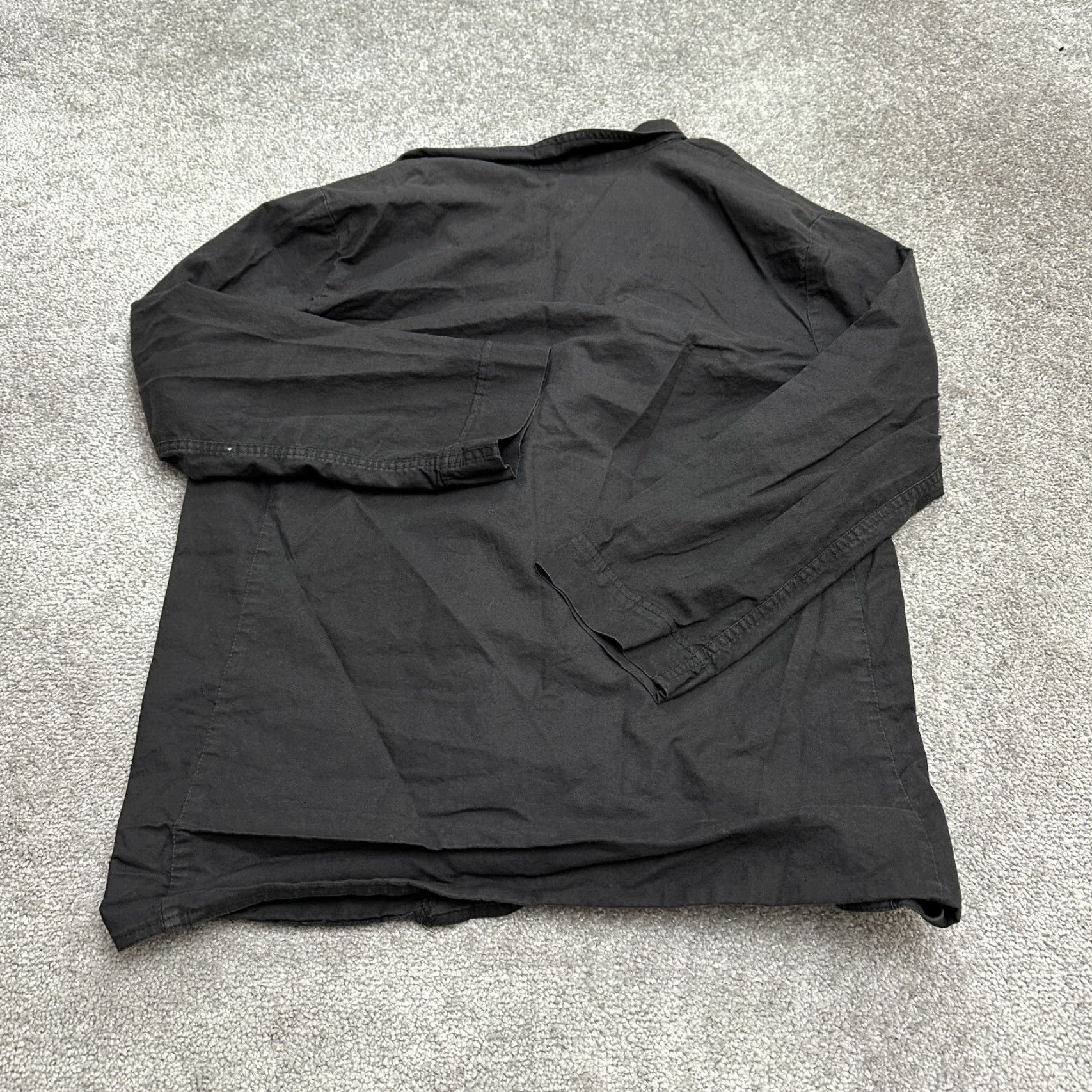 Vintage Cathy Daniels Blazer Women Medium Black Cotton Lightweight All Seasons Long Sleeve Button Closure Workwear Classic Womens Size M / US 6-8 / IT 42-44 - 2 Thumbnail