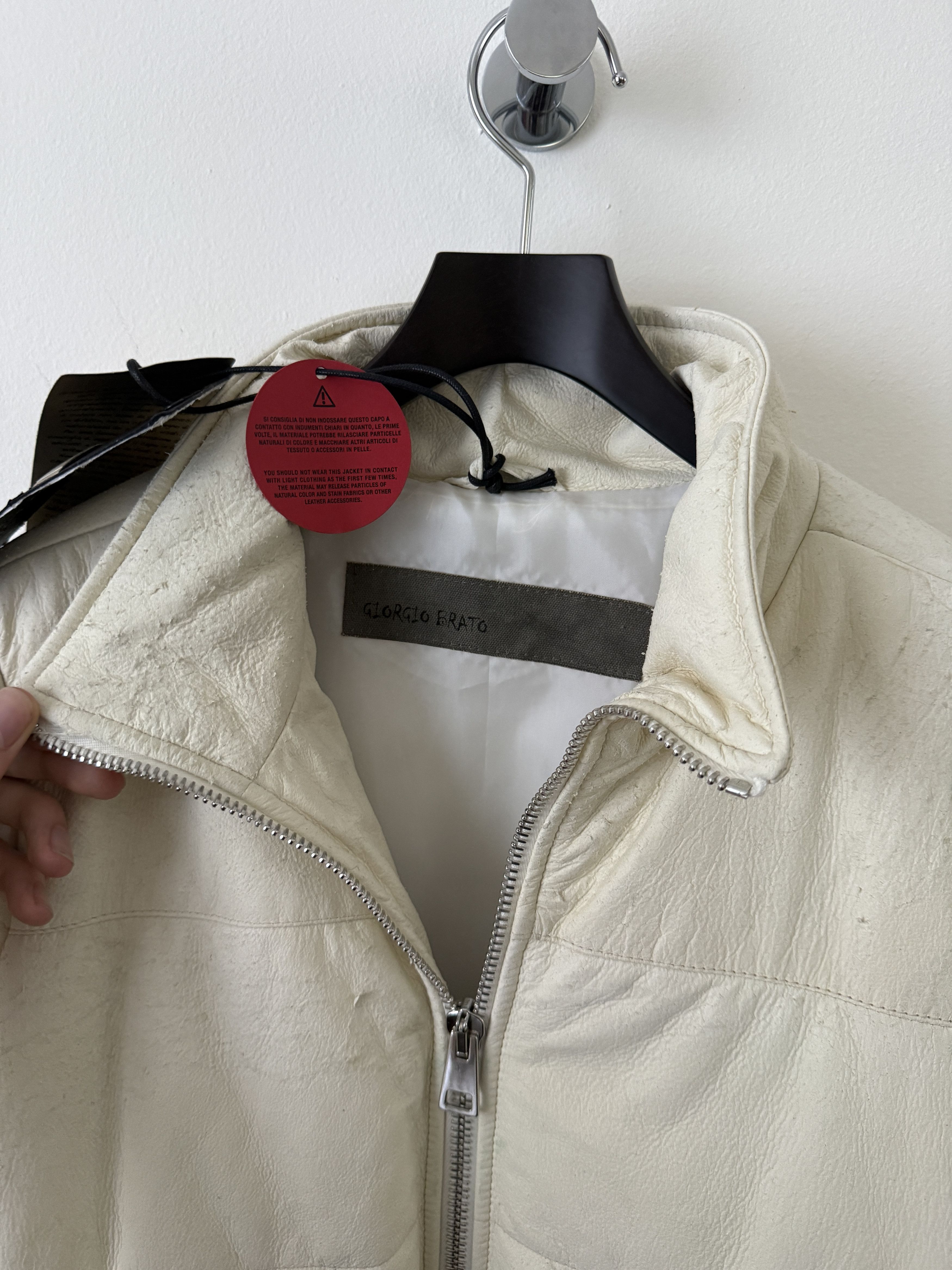 Giorgio Brato Leather Puffer Jacket Size M / US 6-8 / IT 42-44 - 13 Thumbnail