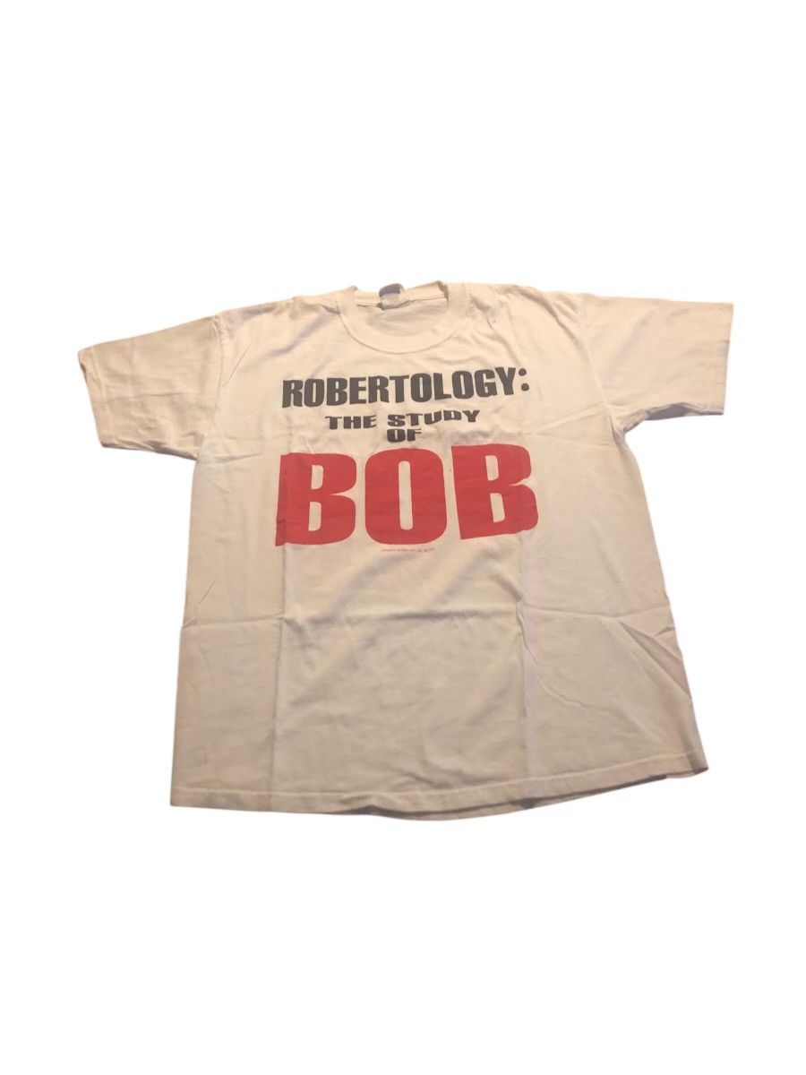 Vintage Vintage Y2K “Robertology The Study Of Bob” T Shirt S/L Size US L / EU 52-54 / 3 - 1 Thumbnail