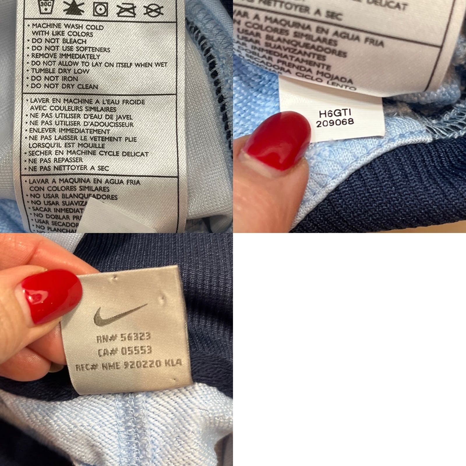 Nike Nike Dri Fit hoodie Jacket Womens LRG zip UP sweatshirt blue Nike Dri Fit athletic jacket Size L / US 10 / IT 46 - 9 Thumbnail