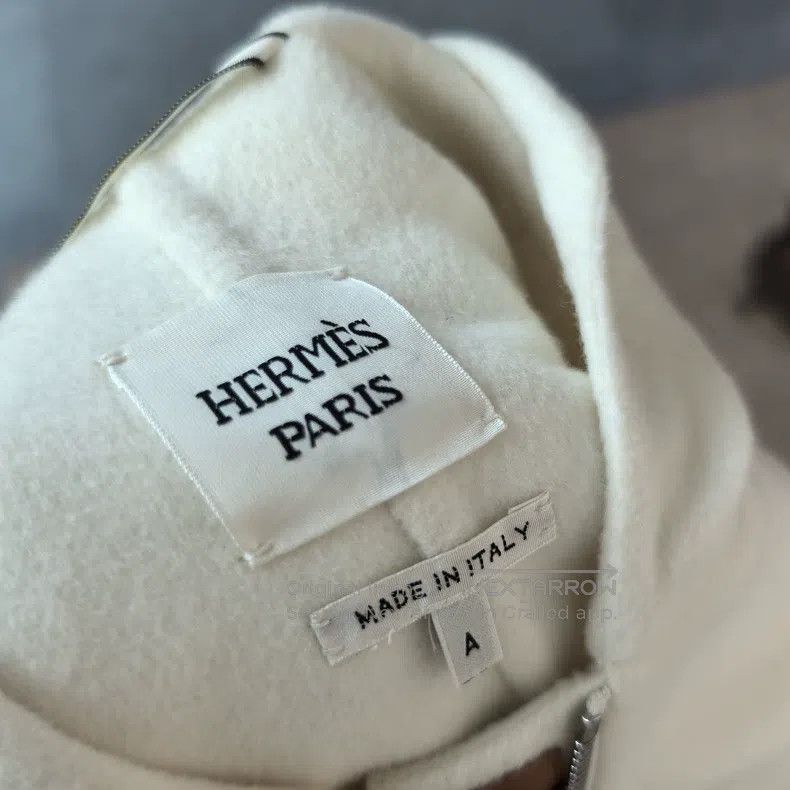 Hermes Hermes White Coat Size XS / US 0-2 / IT 36-38 - 4 Thumbnail