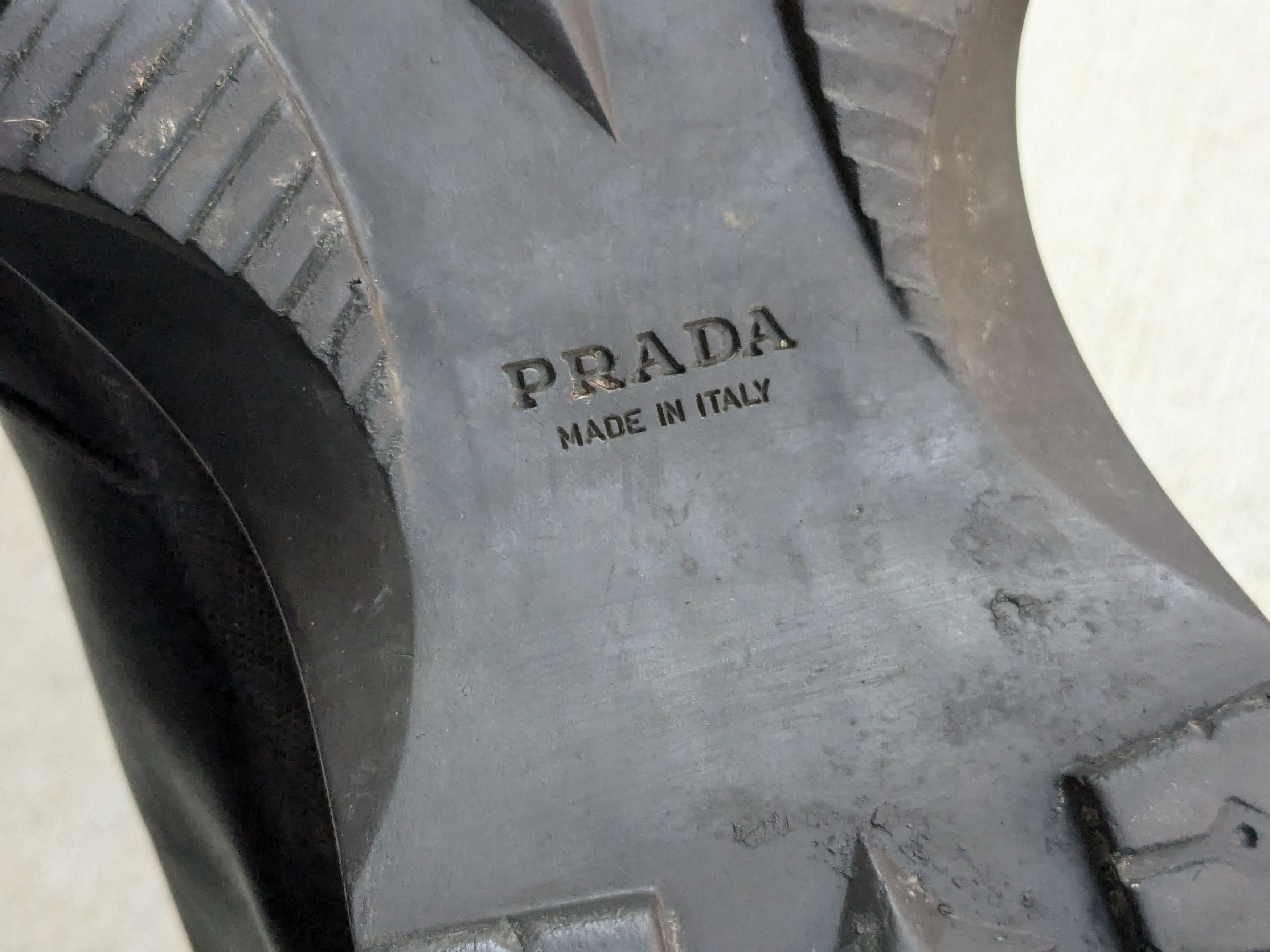 Prada Prada Shoes Black 10 Leather Rubber Chunky Lace Up Y2K Size US 10 / EU 43 - 20 Thumbnail