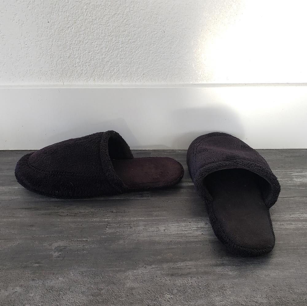 Designer Black Fur Classic Totes House Slipper Size US 11.5 / EU 44-45 - 1 Thumbnail