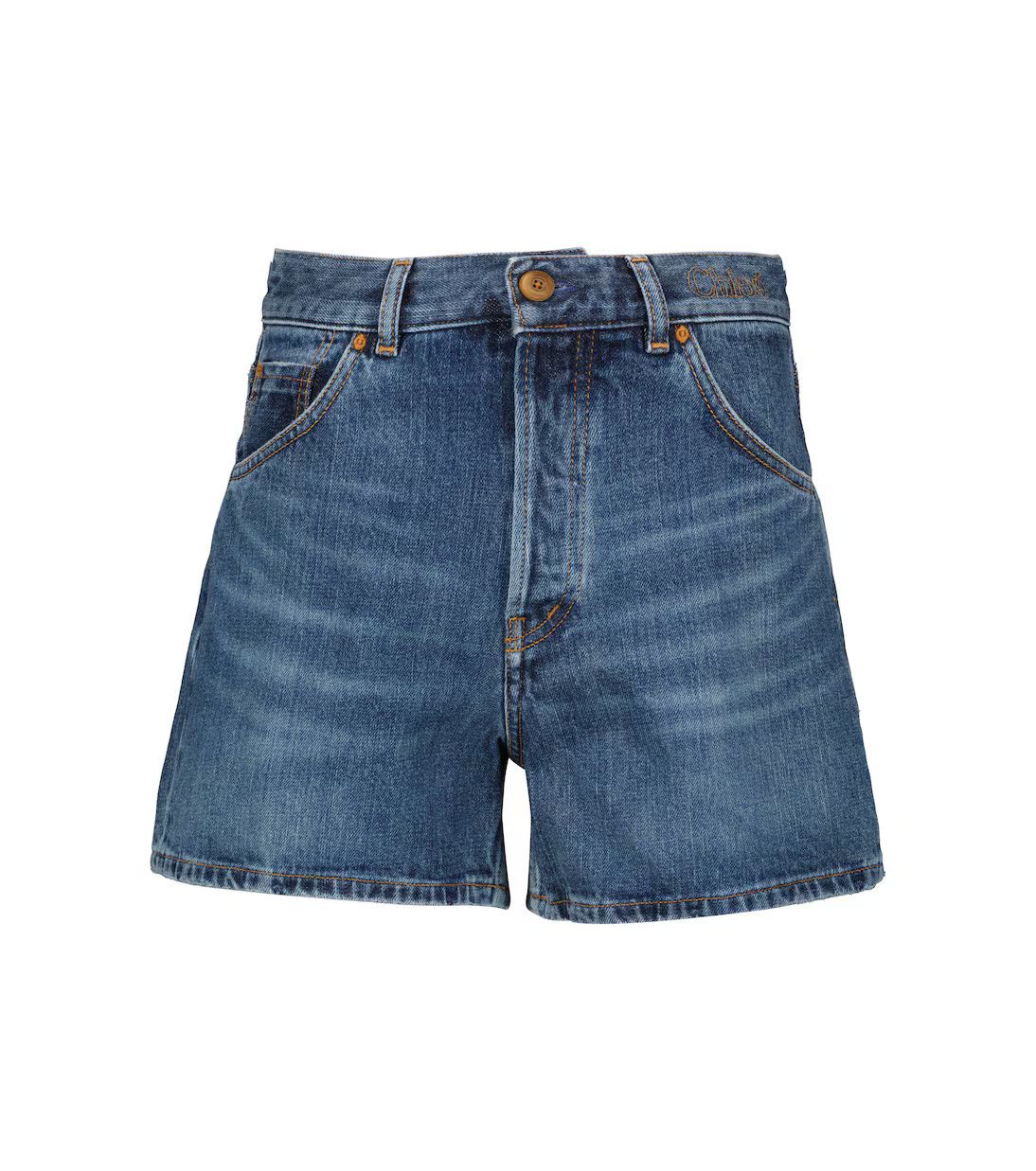Chloe o1y0825 Denim Short in Blue Size 27" / US 4 / IT 40 - 1 Thumbnail