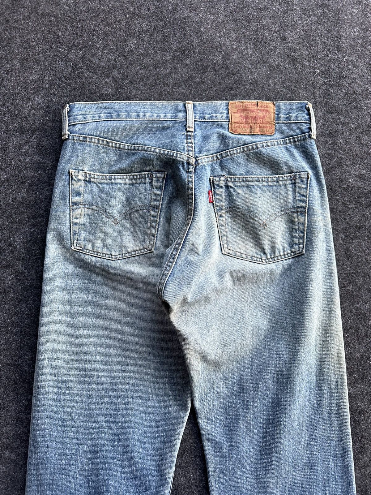 Levi's Vintage LVC 502 XX Crop Dirty Denim D477 Size US 32 / EU 48 - 5 Thumbnail