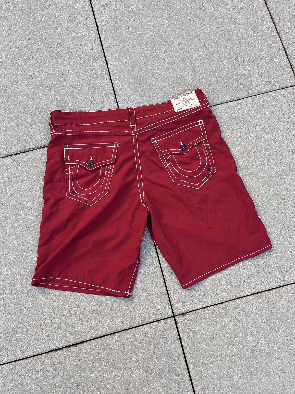 Japanese Brand Vintage True Religion Japanese Y2K Crazy Shorts Size US 38 / EU 54 - 1 Thumbnail