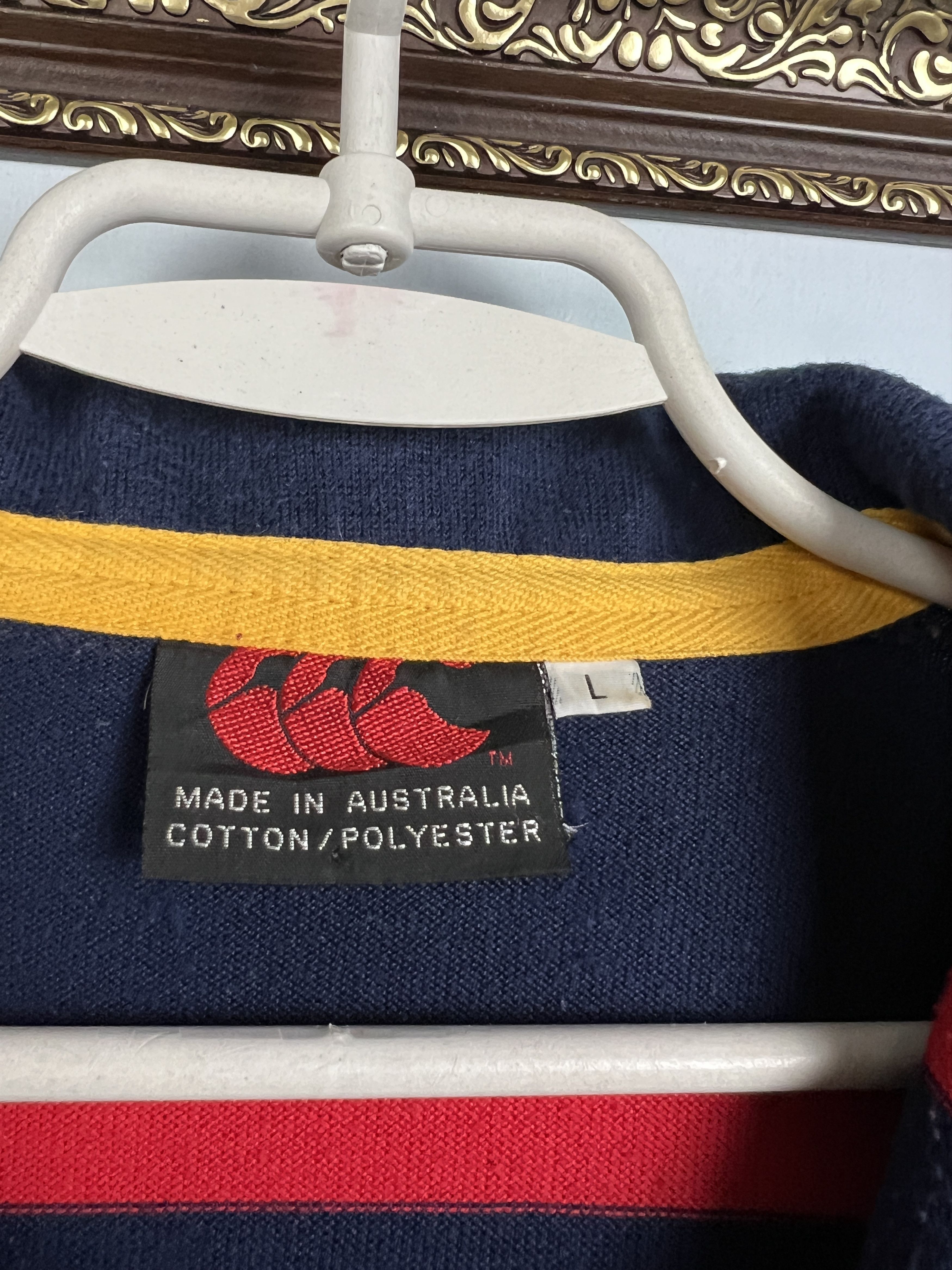 Vintage Australia Wallabies Rugby Long Sleeve Jersey Trikot Size US L / EU 52-54 / 3 - 7 Thumbnail
