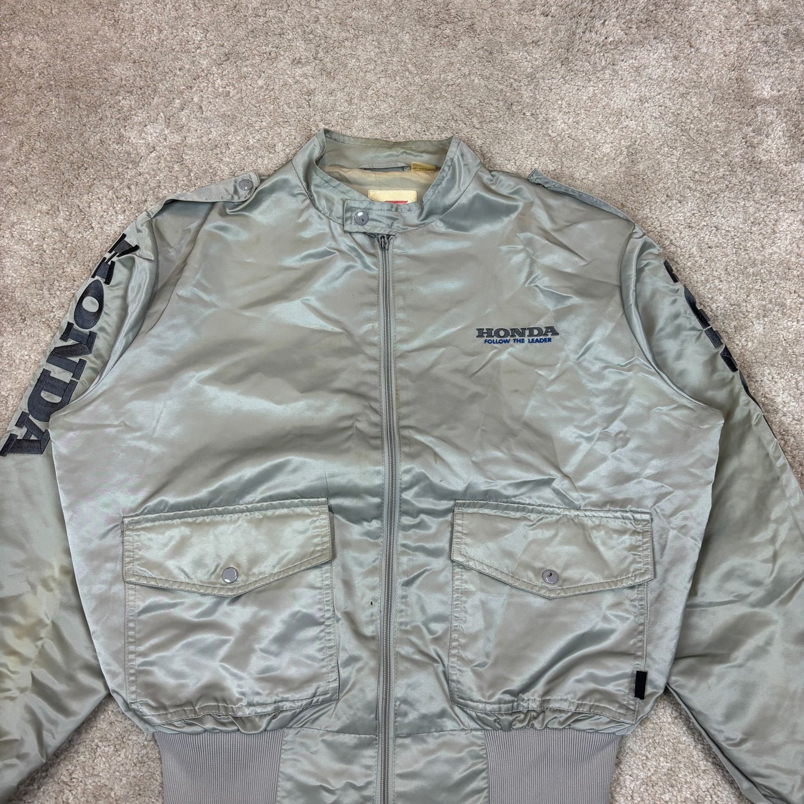 Honda × Vintage Vintage Hondaline Honda Racing Nylon Bomber Men's M Size US M / EU 48-50 / 2 - 2 Thumbnail