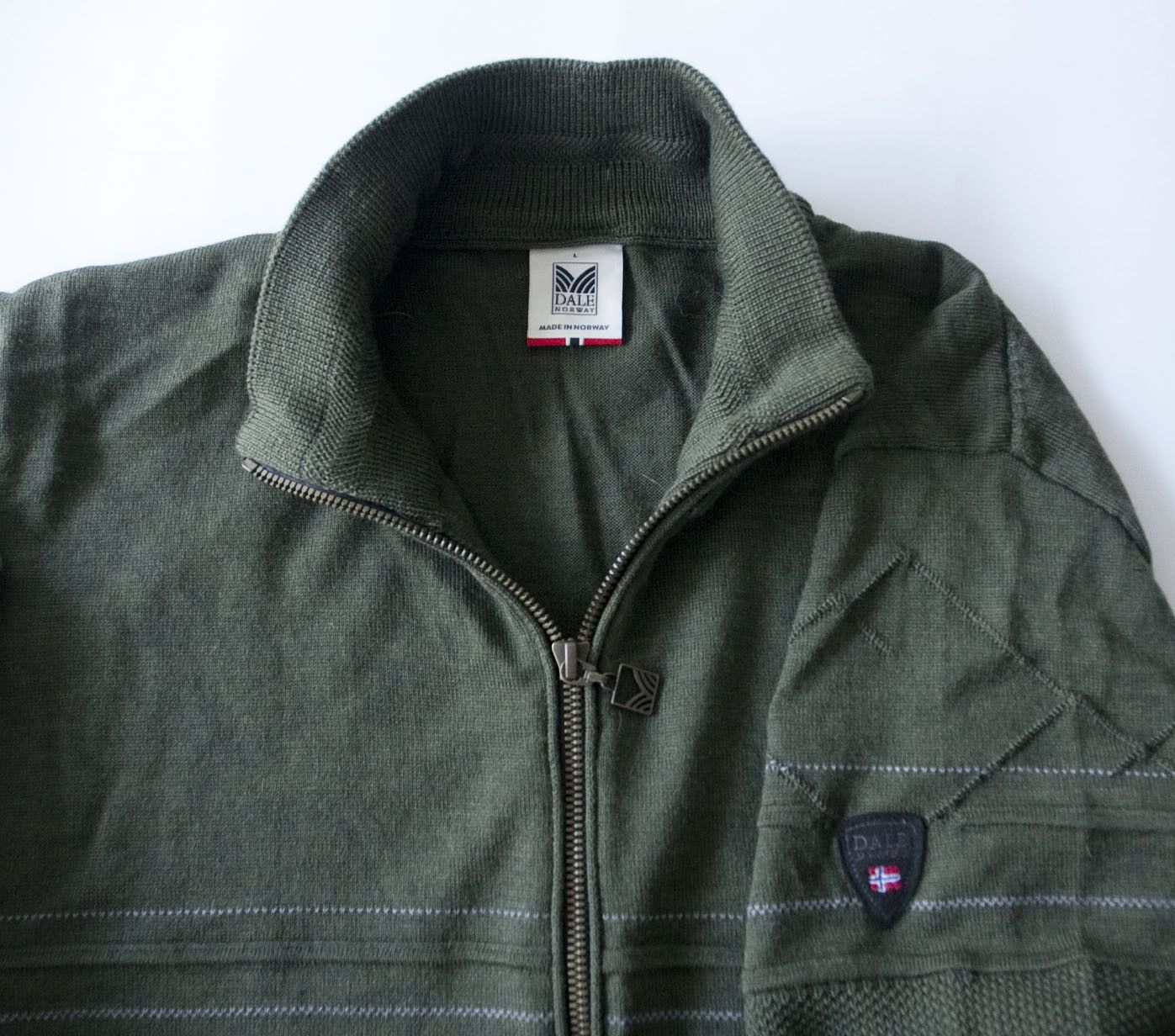 Dale Of Norway Dale of Norway Sweater Full Zip Merino Size L Dark Green Size US L / EU 52-54 / 3 - 2 Thumbnail