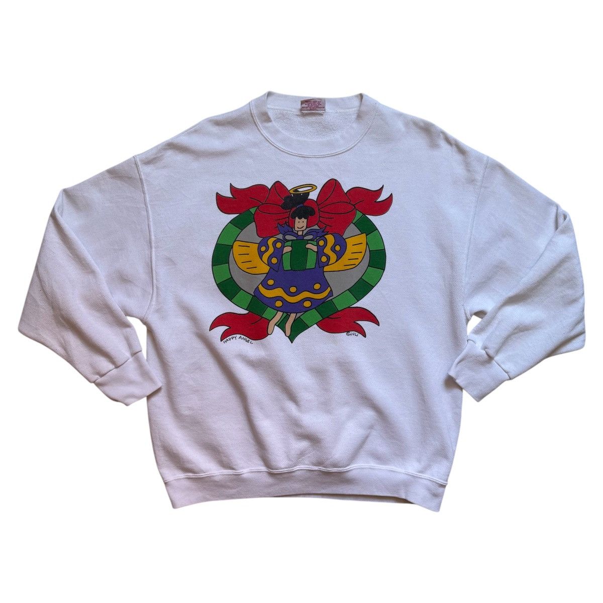 Julius × Vintage Vintage 90s Juli Happy Angel Sweatshirt Size US XL / EU 56 / 4 - 1 Thumbnail