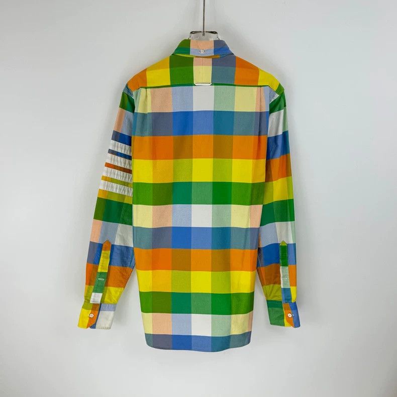 Thom Browne Thom Browne Size 2Classic logo long sleeve shirt in color c Size US M / EU 48-50 / 2 - 4 Thumbnail