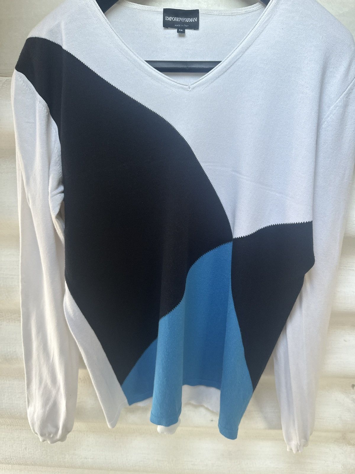 Emporio Armani NWT Emporio Armani V-Neck Pullover/Sweater Made in Italy Size US XL / EU 56 / 4 - 5 Thumbnail