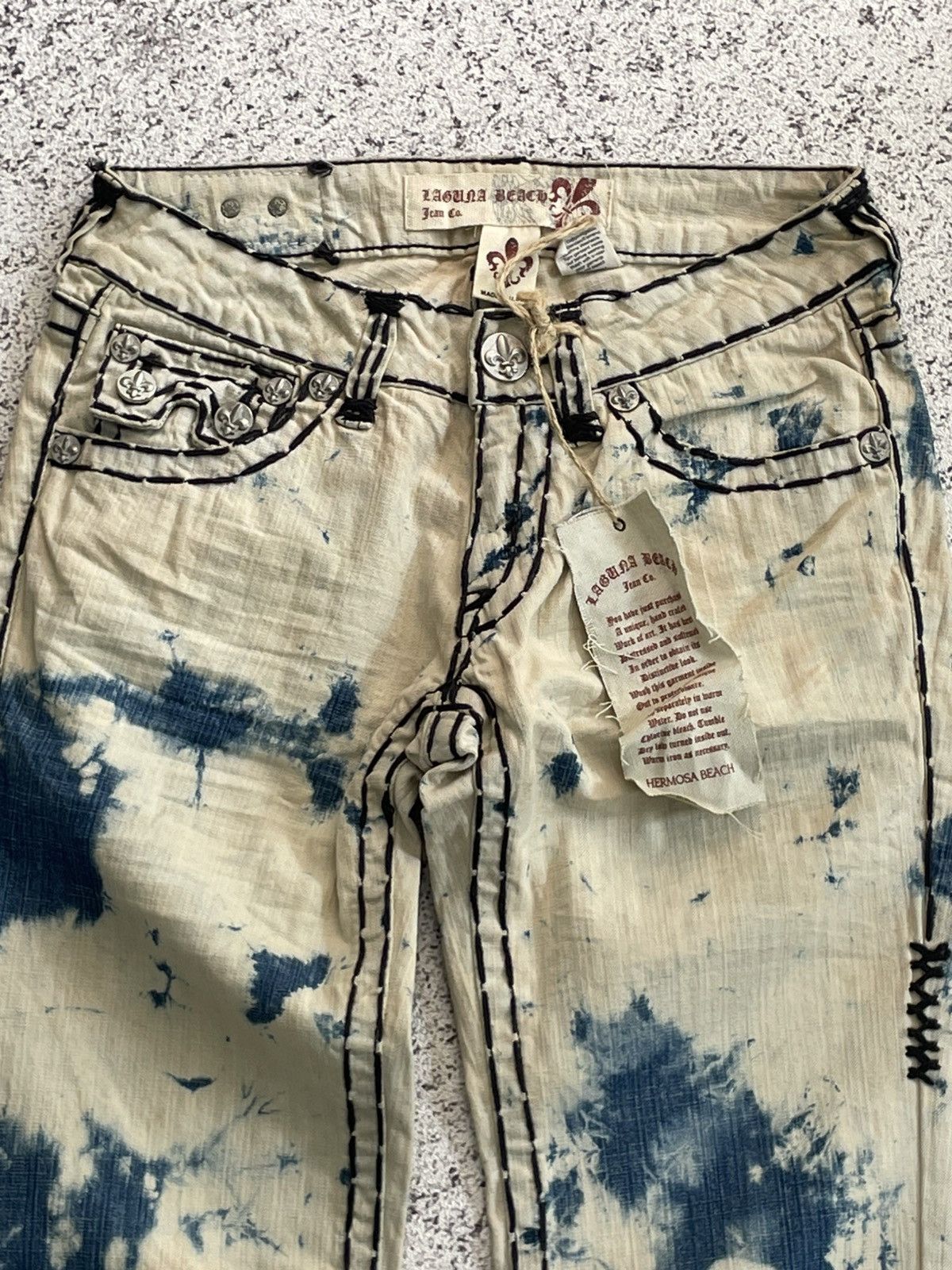 Japanese Brand NWT VINTAGE FLARE VKEI LAGUNA BEACH MADE IN USA Size 26" / US 2 / IT 38 - 2 Thumbnail