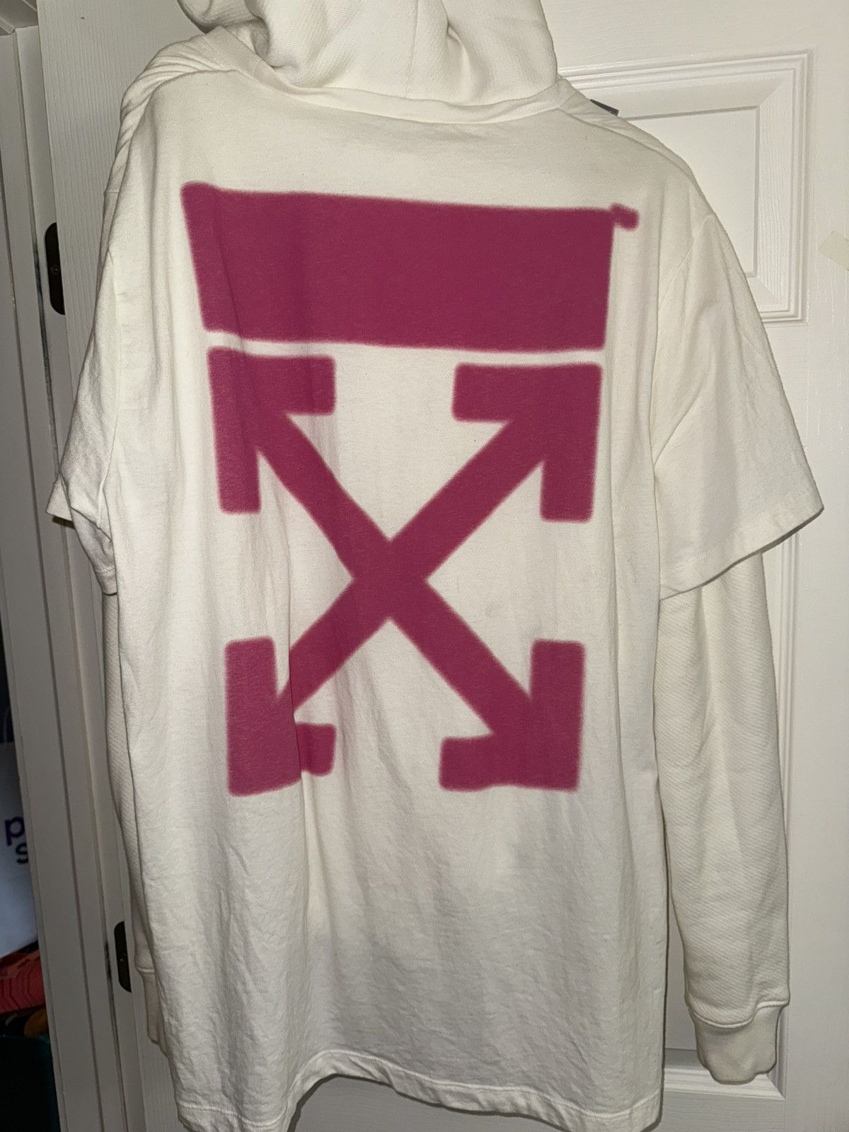 Off-White × Vintage Off White World Hand Hoodie Tee Size US M / EU 48-50 / 2 - 7 Thumbnail