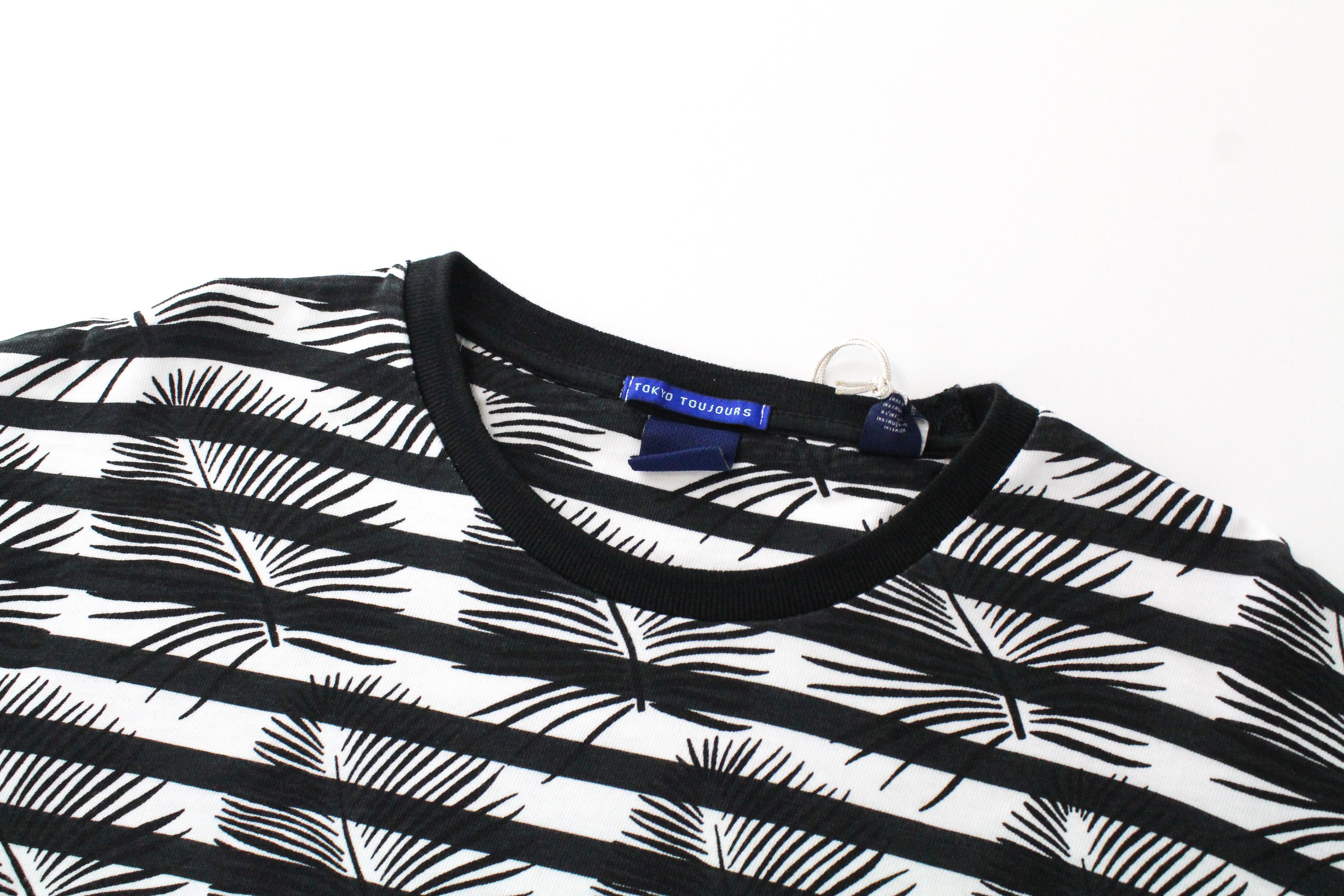 Scotch & Soda AMS COUTURE M Black White Striped Cotton Anti T-Shirt 61724 Size US M / EU 48-50 / 2 - 3 Thumbnail