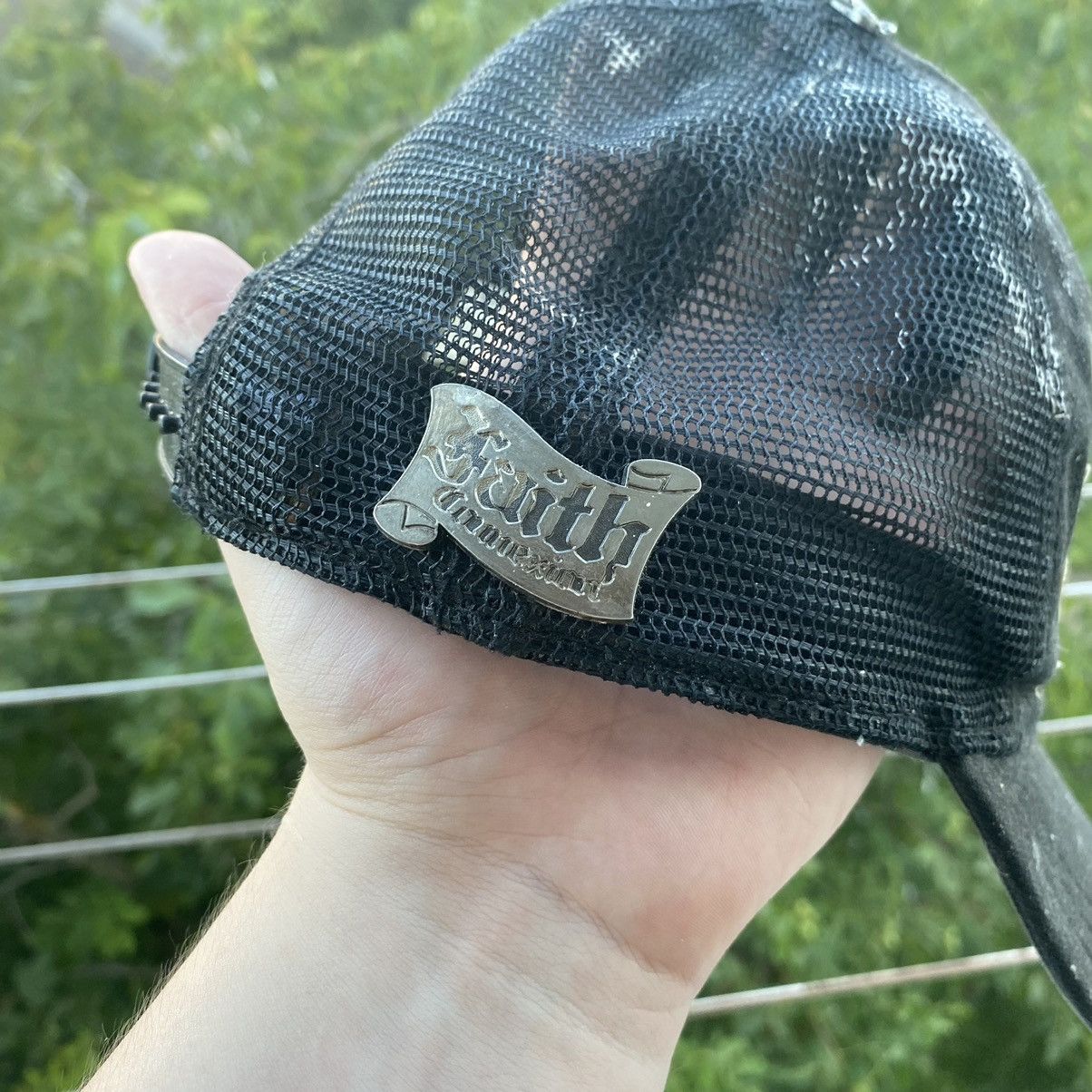 Designer × Faith Connexion × Vintage Faith Connexion Vintage y2k Distressed Trucker Cap Size ONE SIZE - 5 Thumbnail