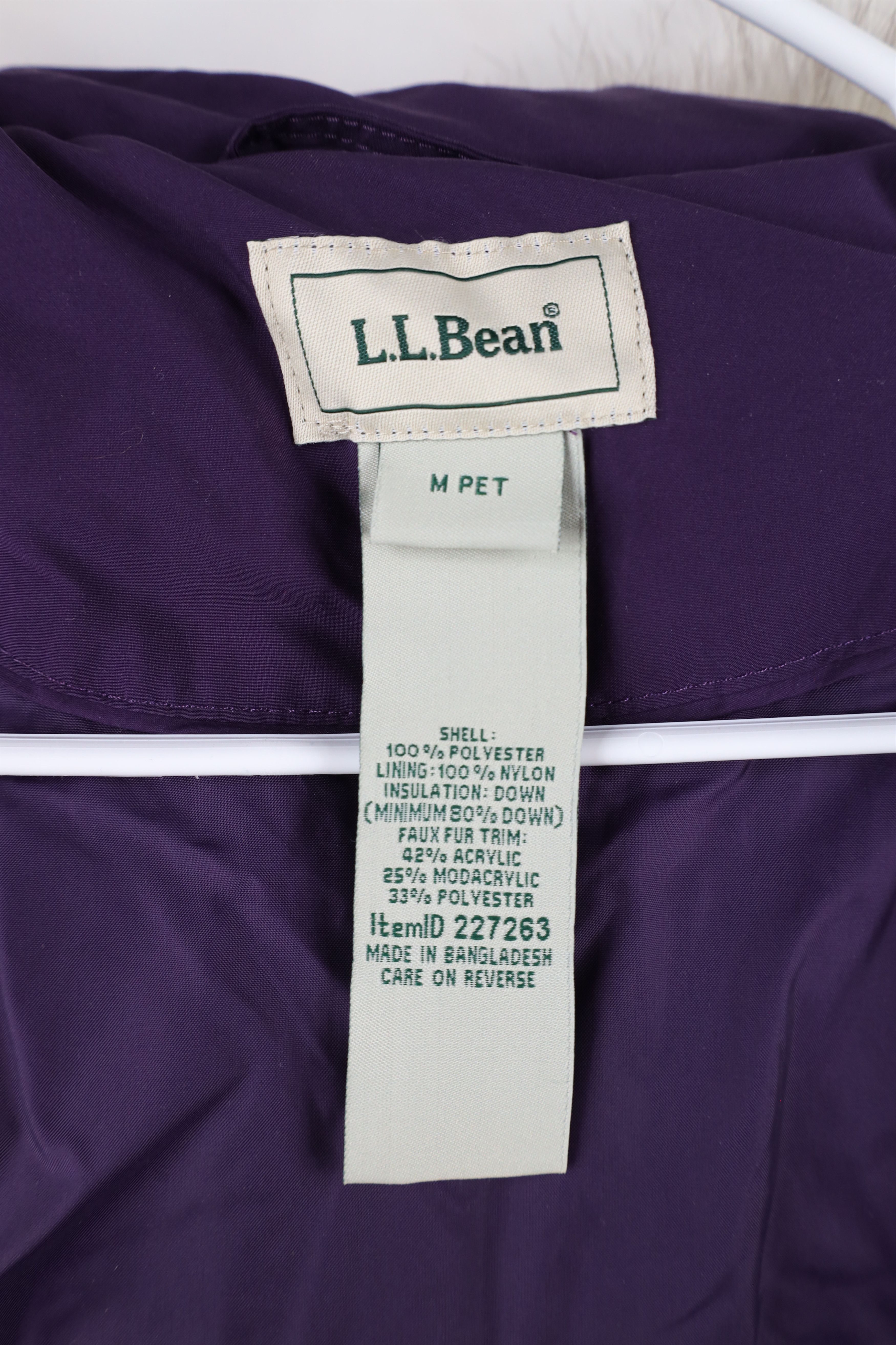 L.L. Bean × Vintage LL Bean Faux Fur Trim Duck Down Full Length Puffer Jacket Size M / US 6-8 / IT 42-44 - 8 Thumbnail
