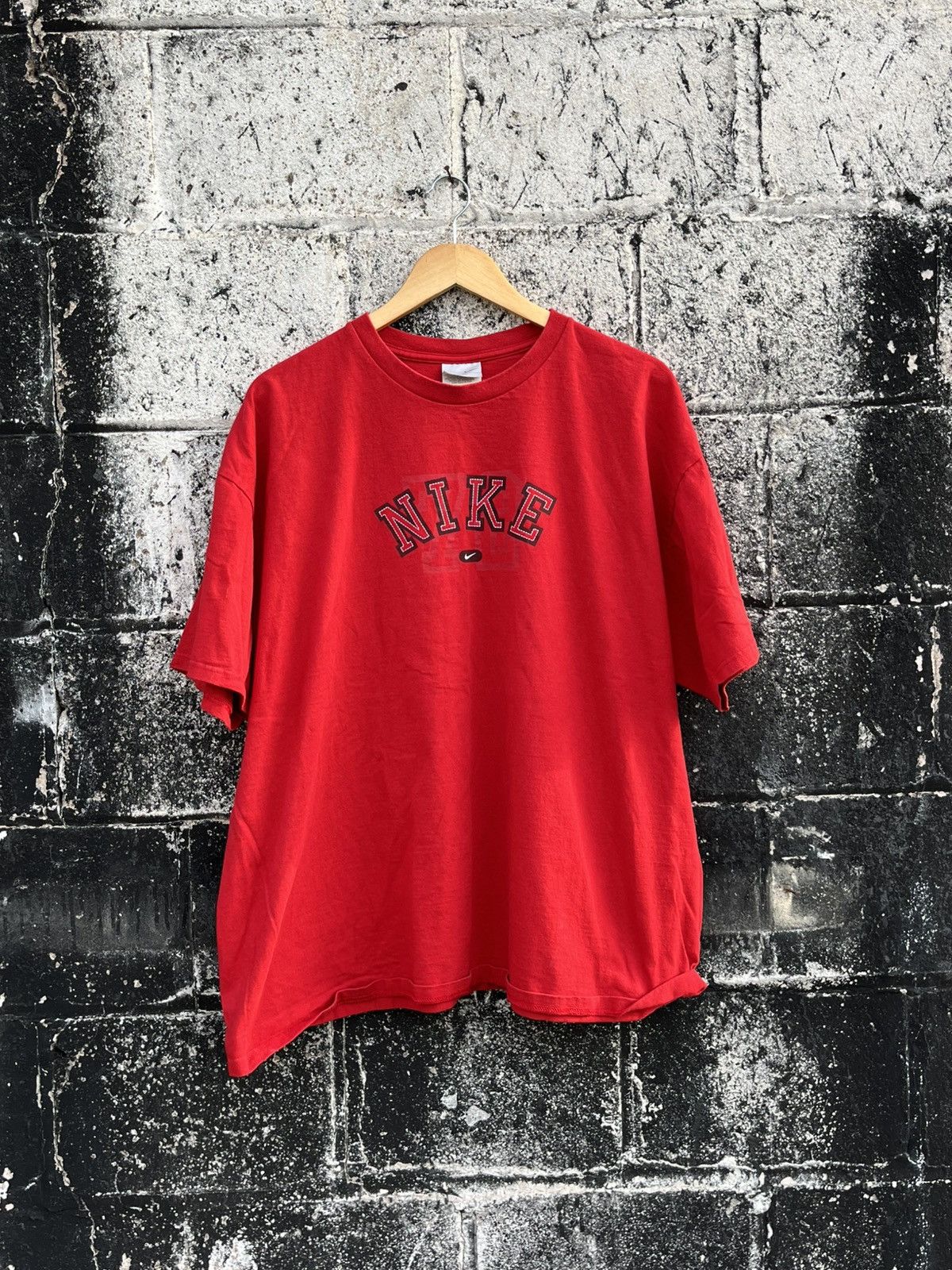 Nike × Vintage Vintage Nike spell out tee shirt boxy streetwear sportswear Size US XXL / EU 58 / 5 - 1 Thumbnail