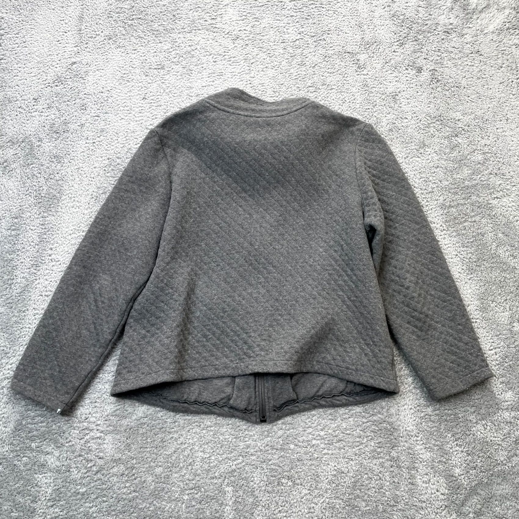 Talbots Talbots Jacket Womens Medium Petite Gray Quilted Coat Cotton Lined Full Zip Size M / US 6-8 / IT 42-44 - 2 Thumbnail
