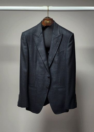 Tom Ford o1sm1stk0824 O'Connor Hopsack Sports Blazer in Dark Navy Size US M / EU 48-50 / 2 - 1 Thumbnail