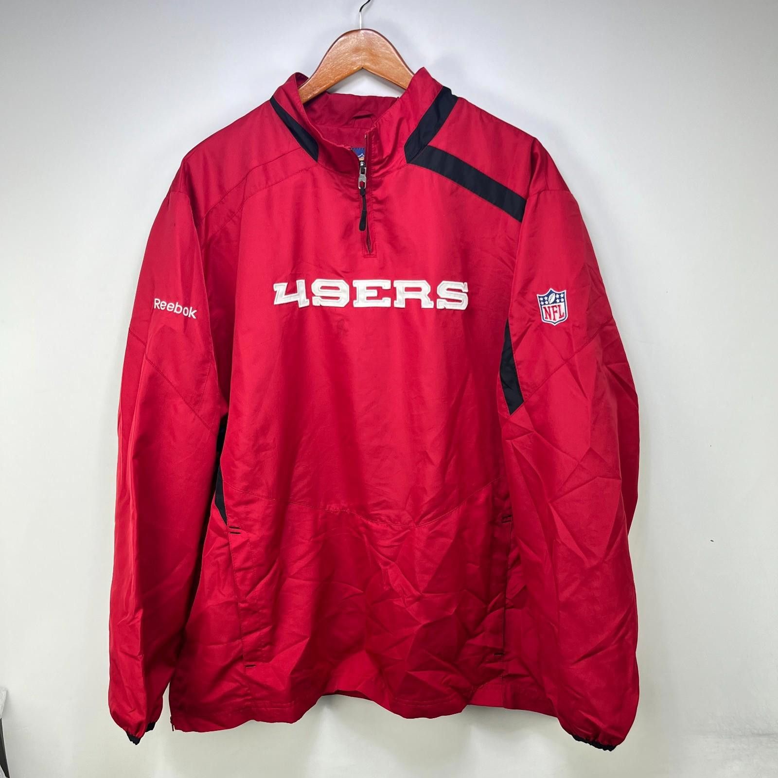 Reebok Vintage San Francisco 49ers Windbreaker Jacket XL Size ONE SIZE - 1 Thumbnail
