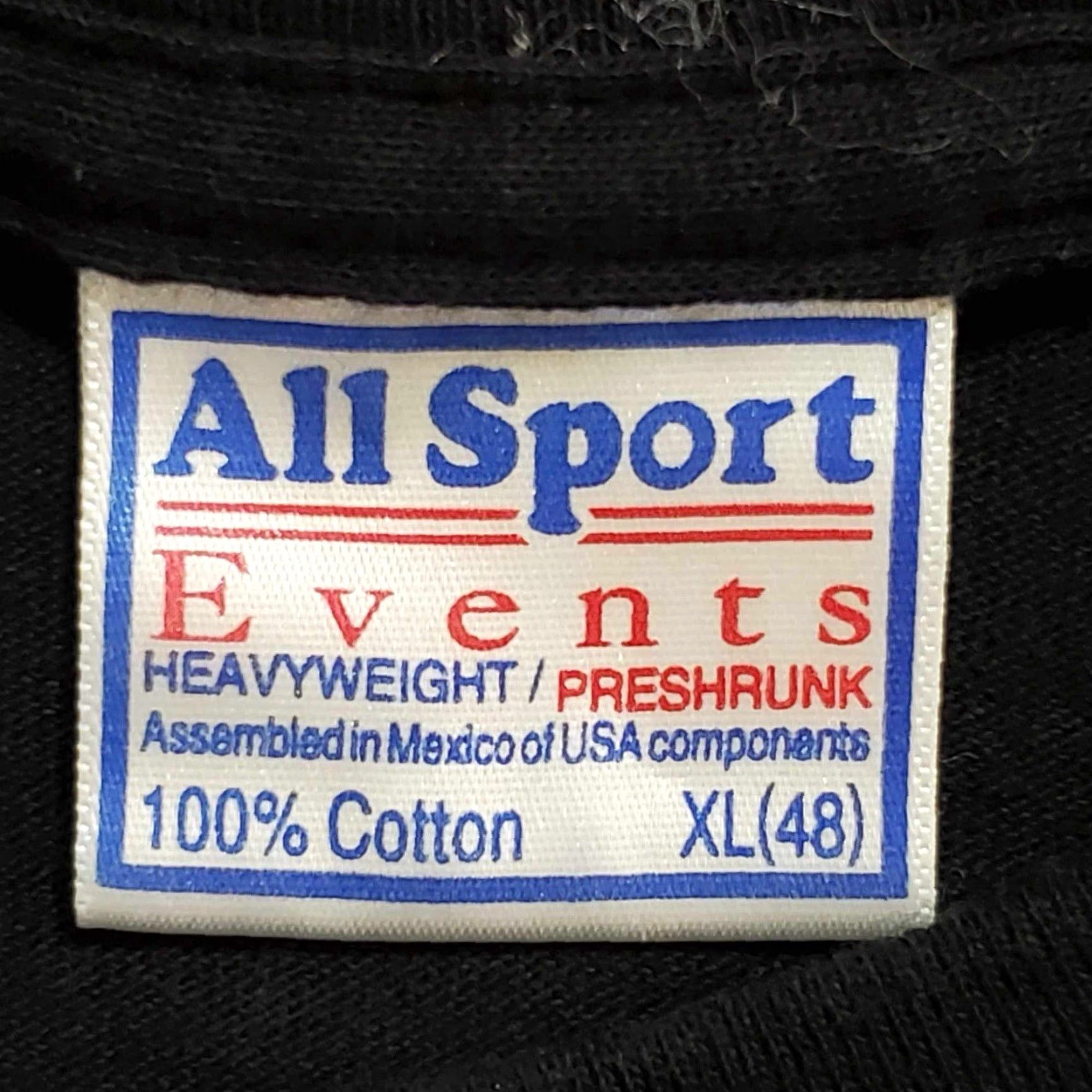 Vintage VINTAGE Allsport T-Shirt Funny XL Black Short Sleeve Men's Size XL T-Shirt Birthday 1990s-2000s Size US XL / EU 56 / 4 - 8 Thumbnail