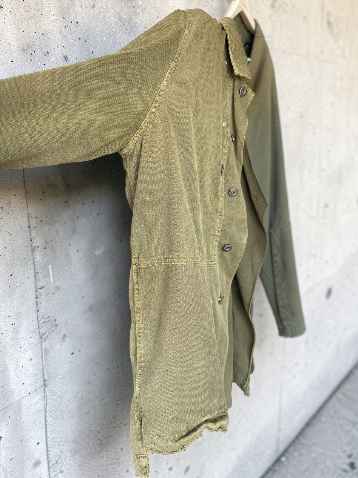 Free People Free People Embellished Military Jacket Olive Utility Jacket Size S / US 4 / IT 40 - 6 Thumbnail
