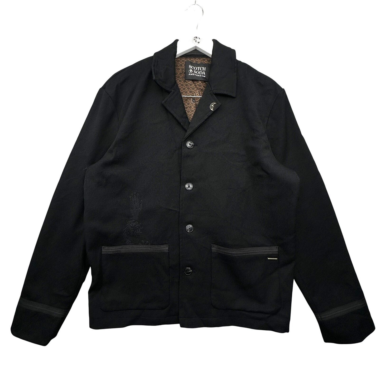 Scotch & Soda Scotch & Soda Amsterdam WoolBlazer Coat Medium Black Size US M / EU 48-50 / 2 - 1 Thumbnail