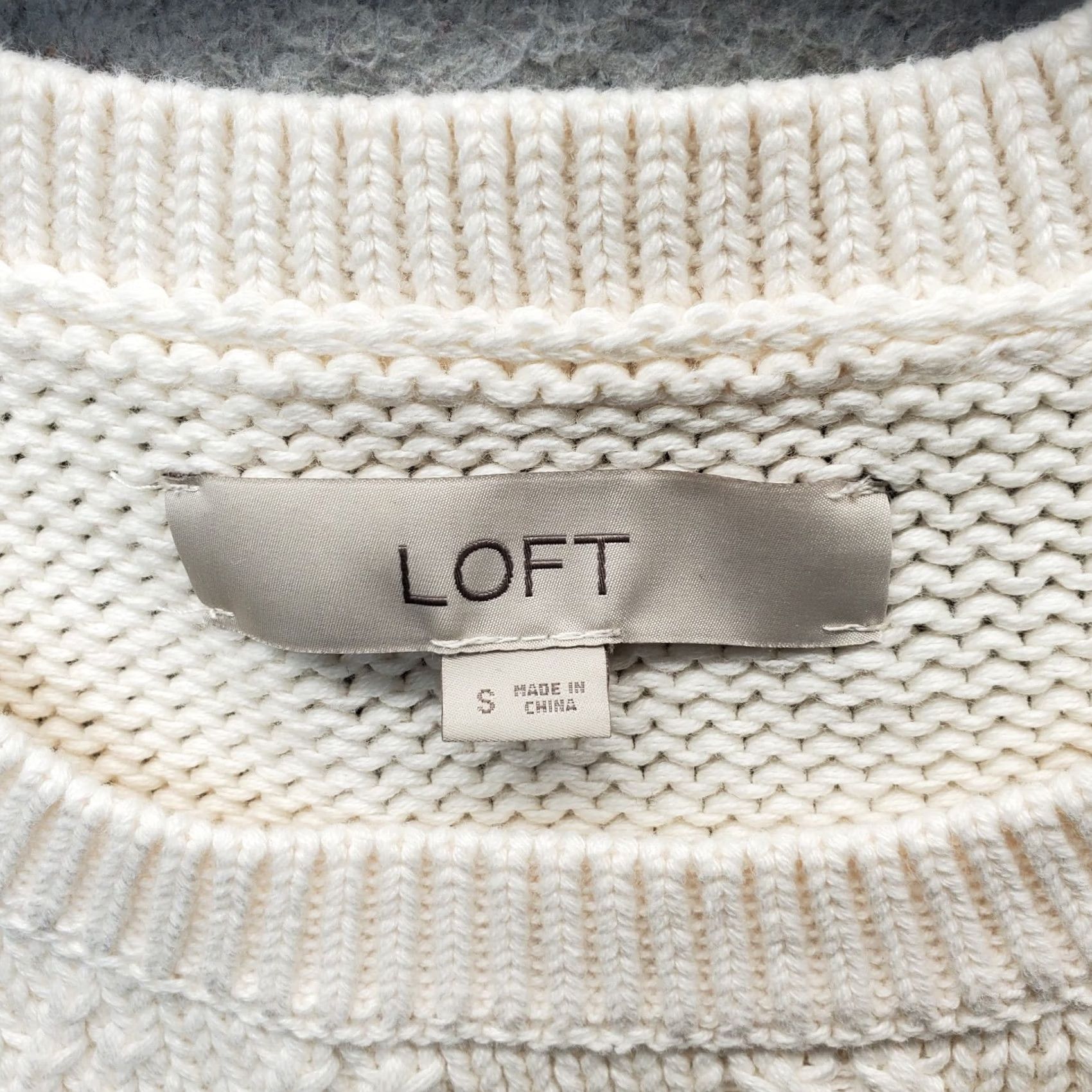 Loft LOFT Womens Size S Tan Chunky-Knit Sleeveless Sweater Vest, Knitted, Casual, Fall Winter, 100% Cotton, Crew Neck, Breathable, Regular Fit, NWOT Size S / US 4 / IT 40 - 5 Thumbnail