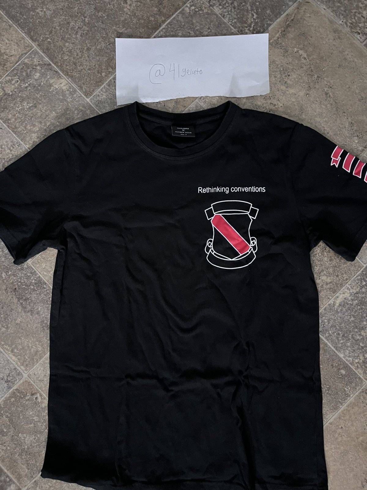 Number (N)ine × Supreme Supreme®/Number (N)ine Manson Tee Black