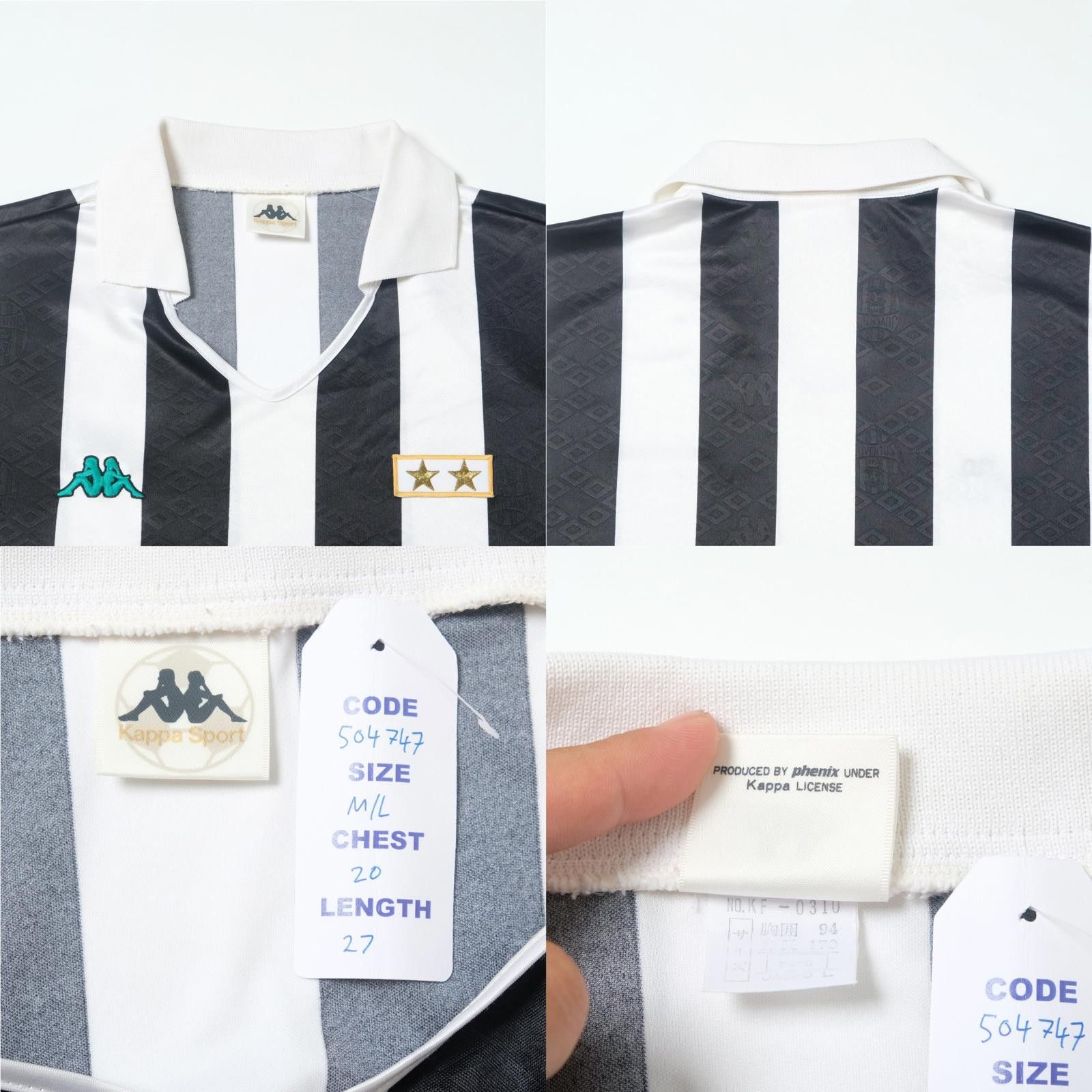 Kappa 1992/94 Juventus Home Shirt Kappa (M/L) Size US L / EU 52-54 / 3 - 4 Thumbnail