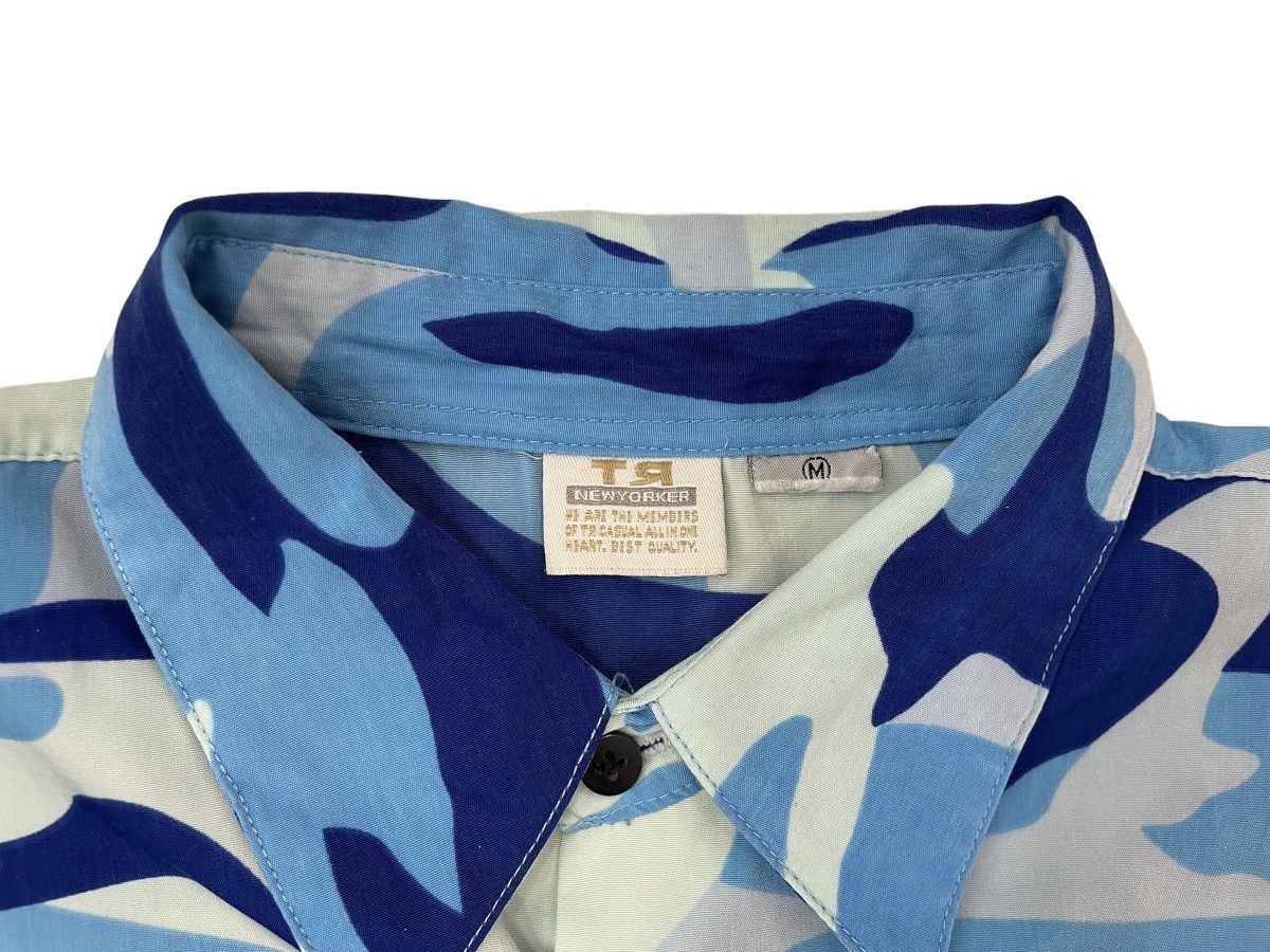 Japanese Brand Sukajan button up tee all overprint camo motif dragon Size US M / EU 48-50 / 2 - 6 Thumbnail