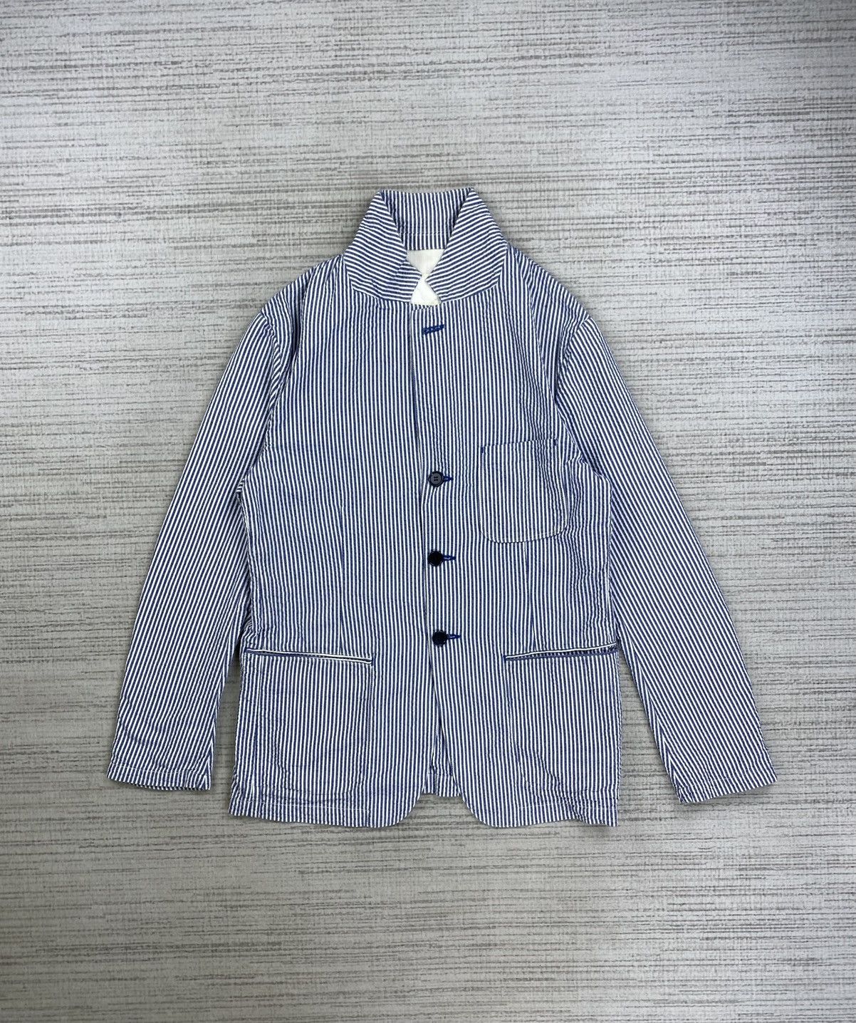 Big John × Japanese Brand × Vintage Vintage Big John Striped Blazer Style Jacket Size US M / EU 48-50 / 2 - 5 Thumbnail